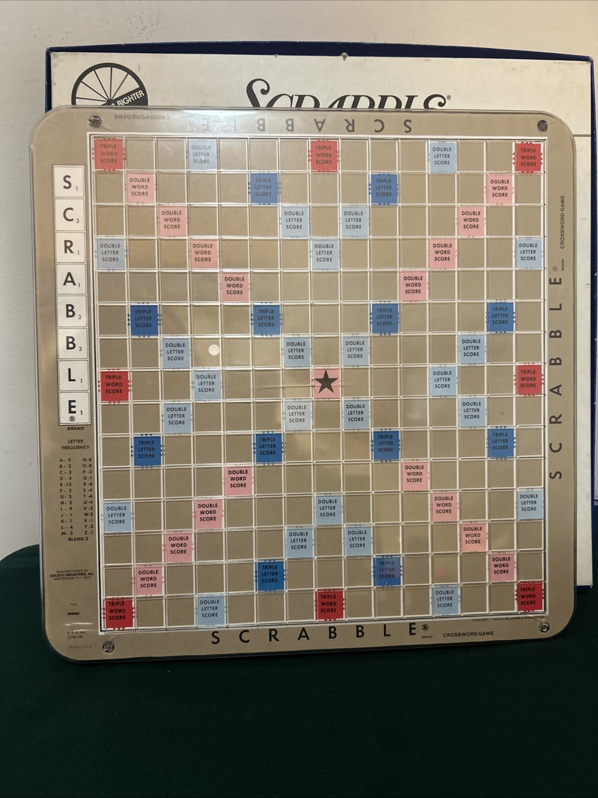 Scrabble Revolving Deluxe Edition 1987 Crossword Word Game Complete Puzzle Board