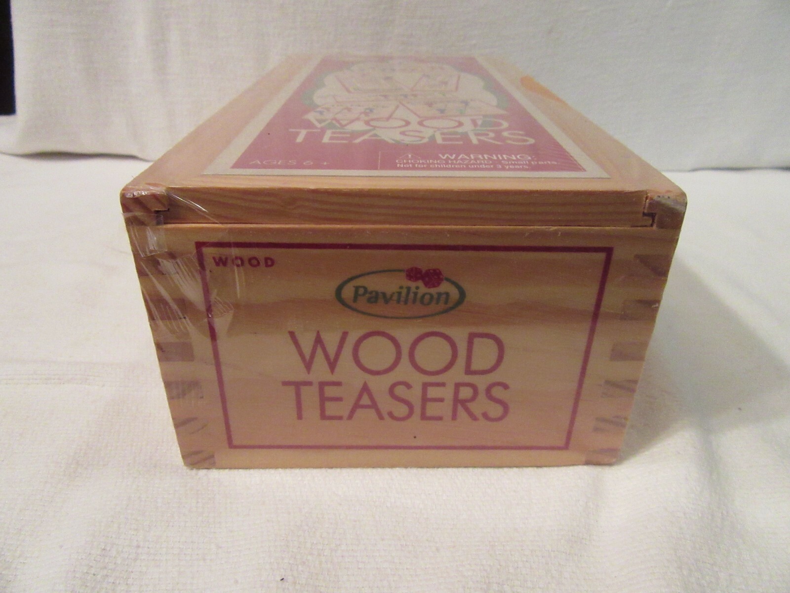 Pavillion Wood Game Set, Brain Teasers, NIB, Classics, Roll-em, Tic Tac Toe, etc