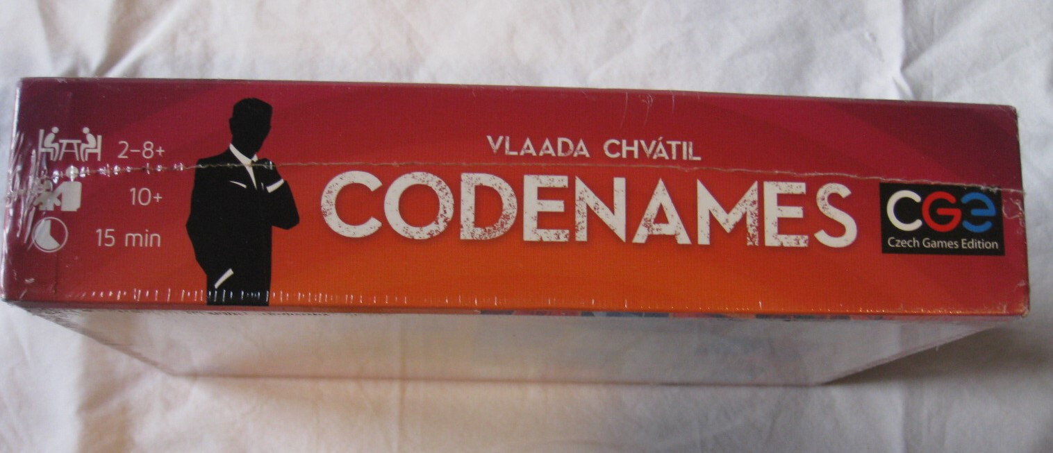 CODENAMES WORD GAME, VLAADA CHVATIL, NEW, UNOPENED BOX, GOLDEN GEEK 2015 AWARD