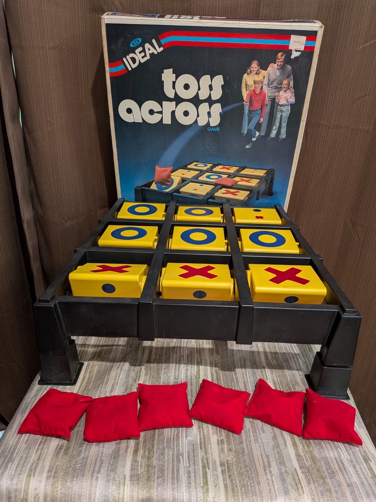 Vintage Ideal Toss Across Game Original Box – ALL PIECES INCLUDED