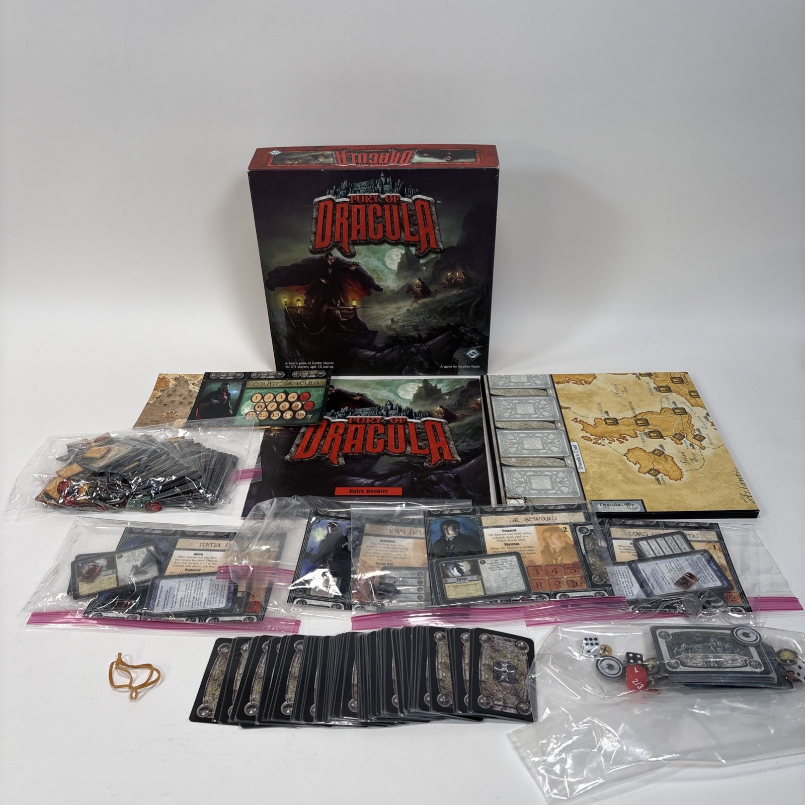 Fury of Dracula 2010 Fantasy Flight Games Gothic Horror Board Game