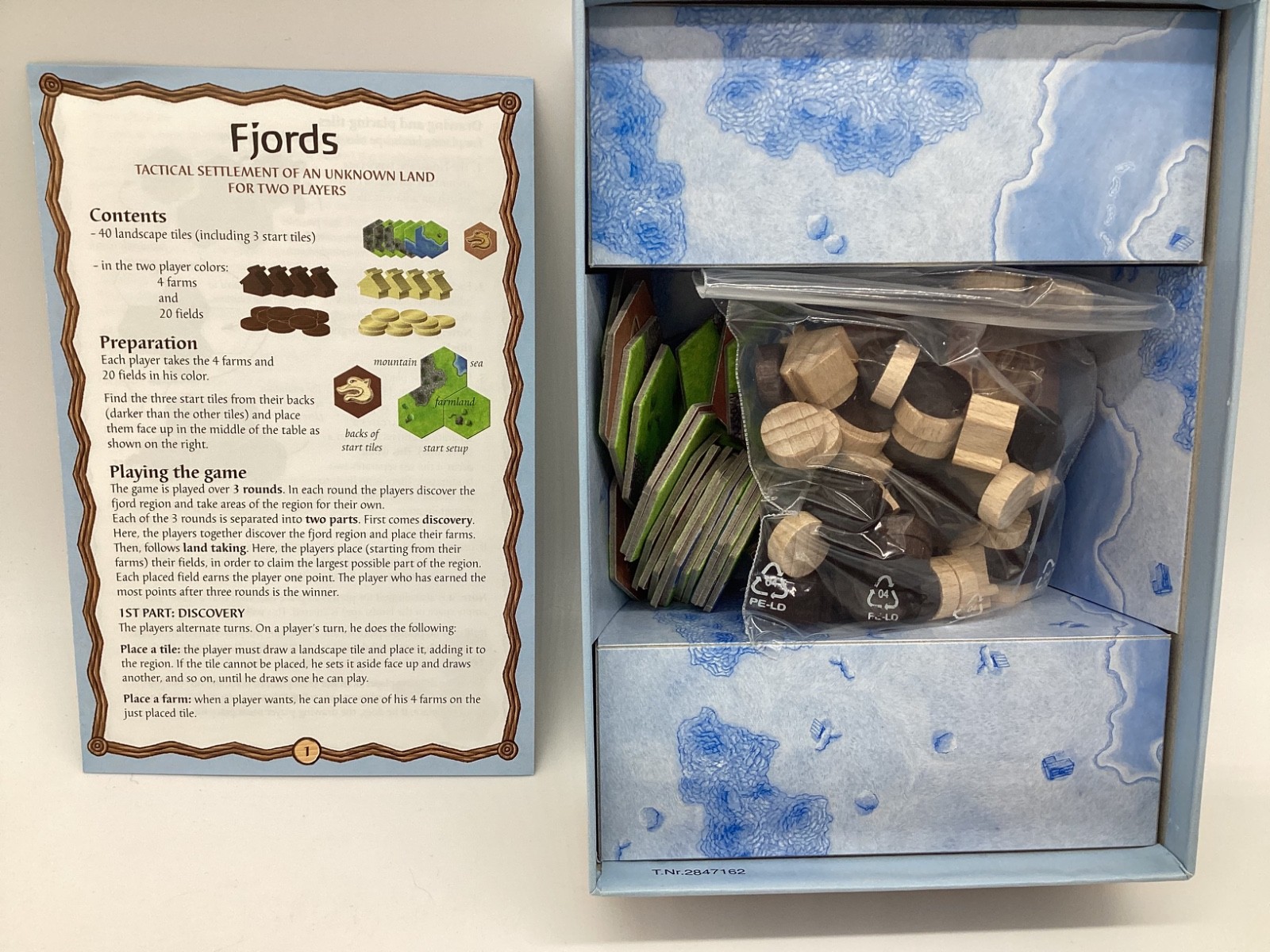 Fjords (2005, Rio Grande Games) Strategy Original Tile Game – Game 100% COMPLETE