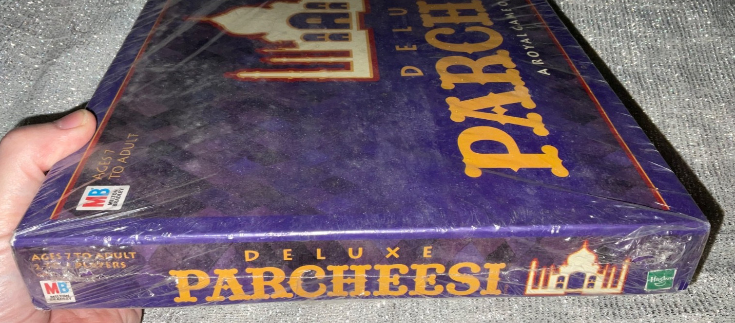 Deluxe PARCHEESI by Milton Bradley 1999 Edition Royal India Game Vintage NEW MB