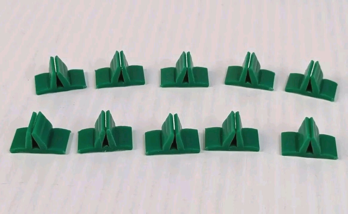 1989 TSR Red Storm Rising 10 Replacement Bases Holders Green Card Pieces Parts