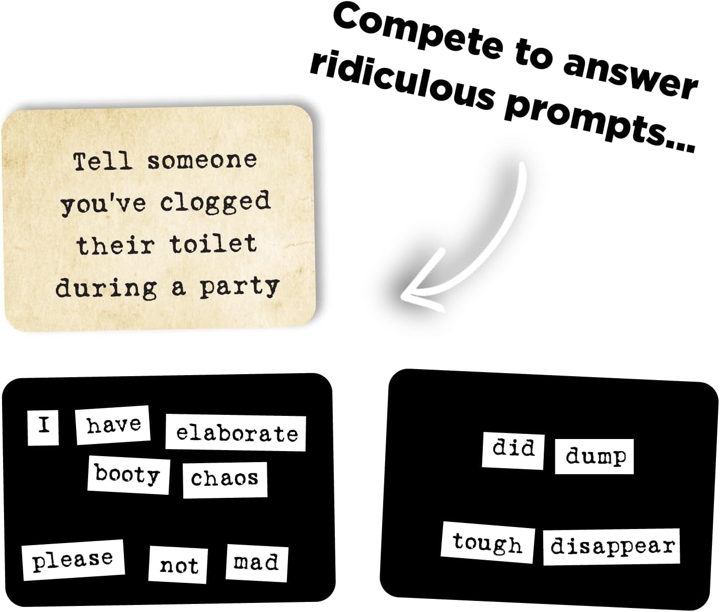 Expansion Pack One – the Ridiculous Word Magnet Party Game, 3