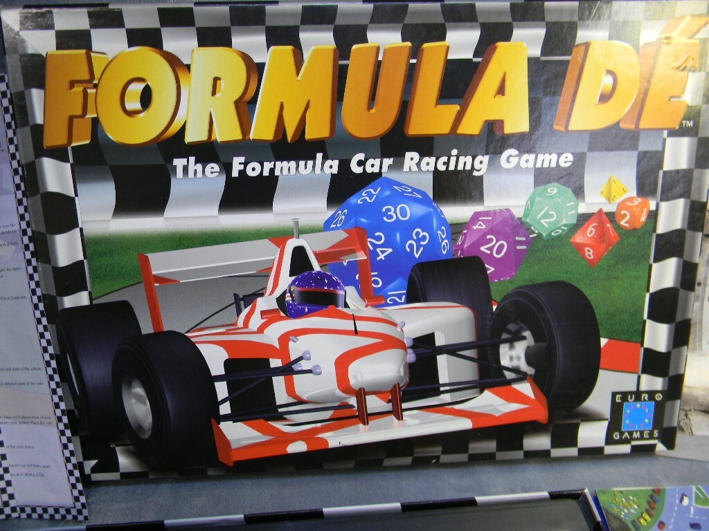 FORMULA DE’ FORMULA ONE CAR RACING BOARD GAMES BY EURO GAMES-NEW