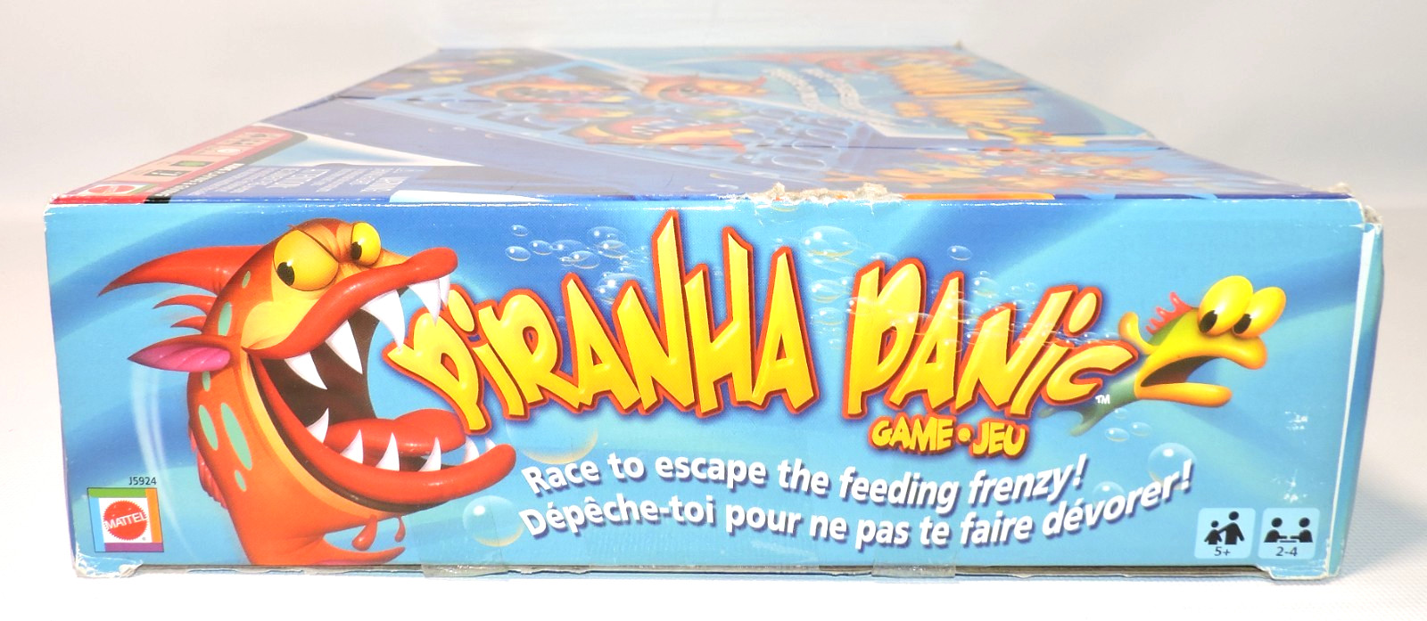 Piranha Panic Board Game, Near Complete, Missing 2 Regular Size Fish Marbles