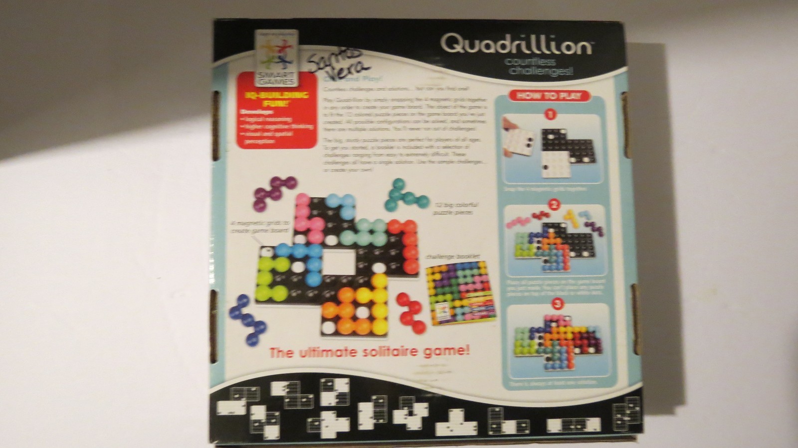 QUADRILLION ~ MULTI-LEVEL LOGIC GAME ~ ULTIMATE SOLITAIRE~COMPLETE ~ SMART GAMES