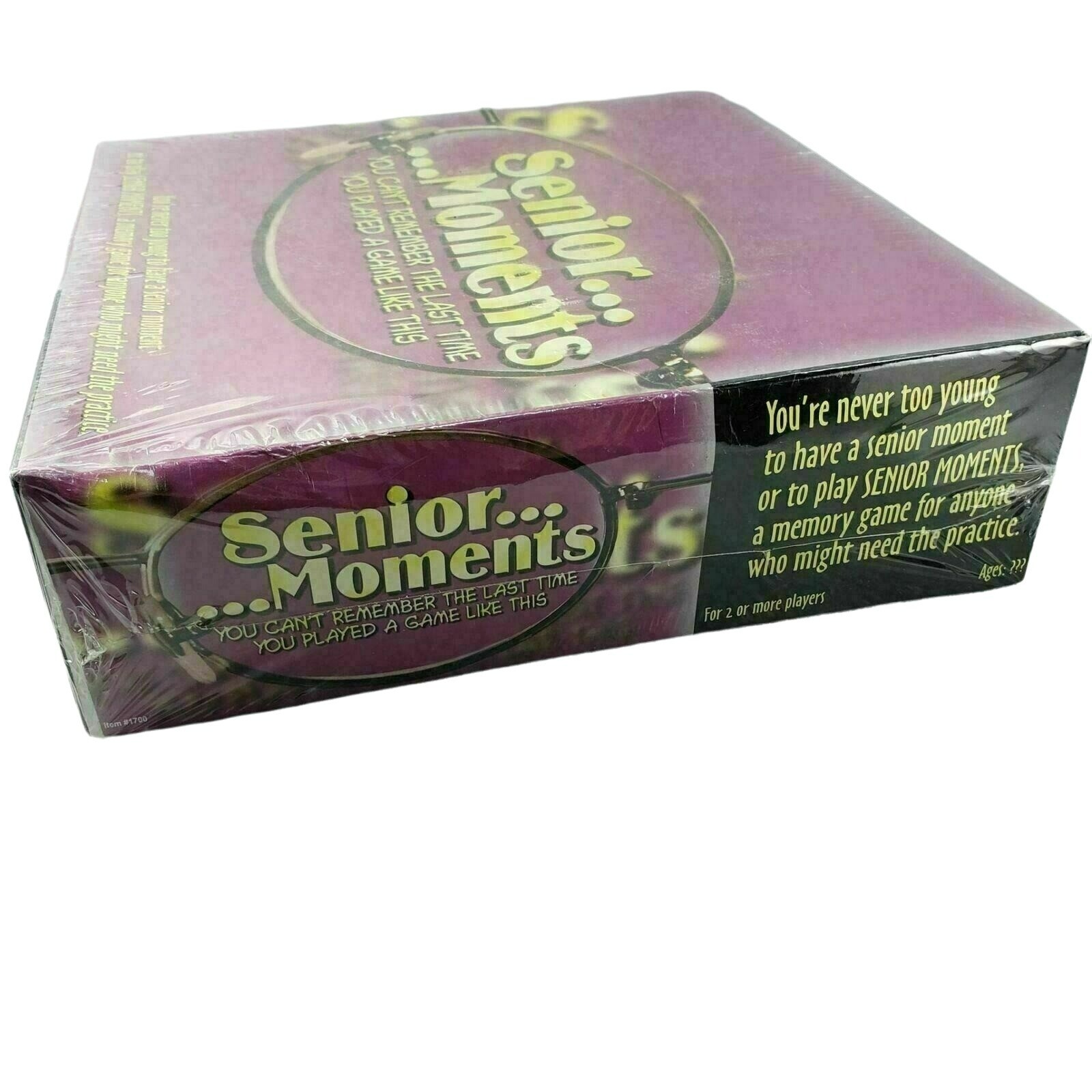 Senior Moments Game Family Party Humorous Memory Age 12 and Up New Sealed