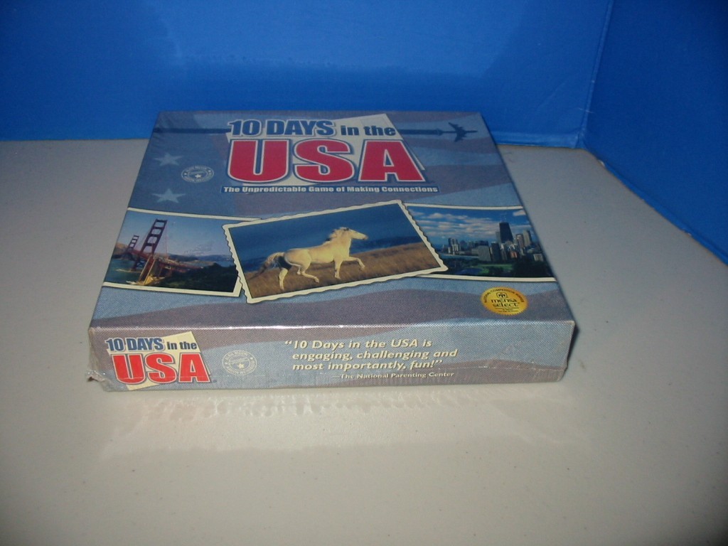 10 Days In the USA Strategy Board Game – Out Of The Box Games Factory Sealed NEW