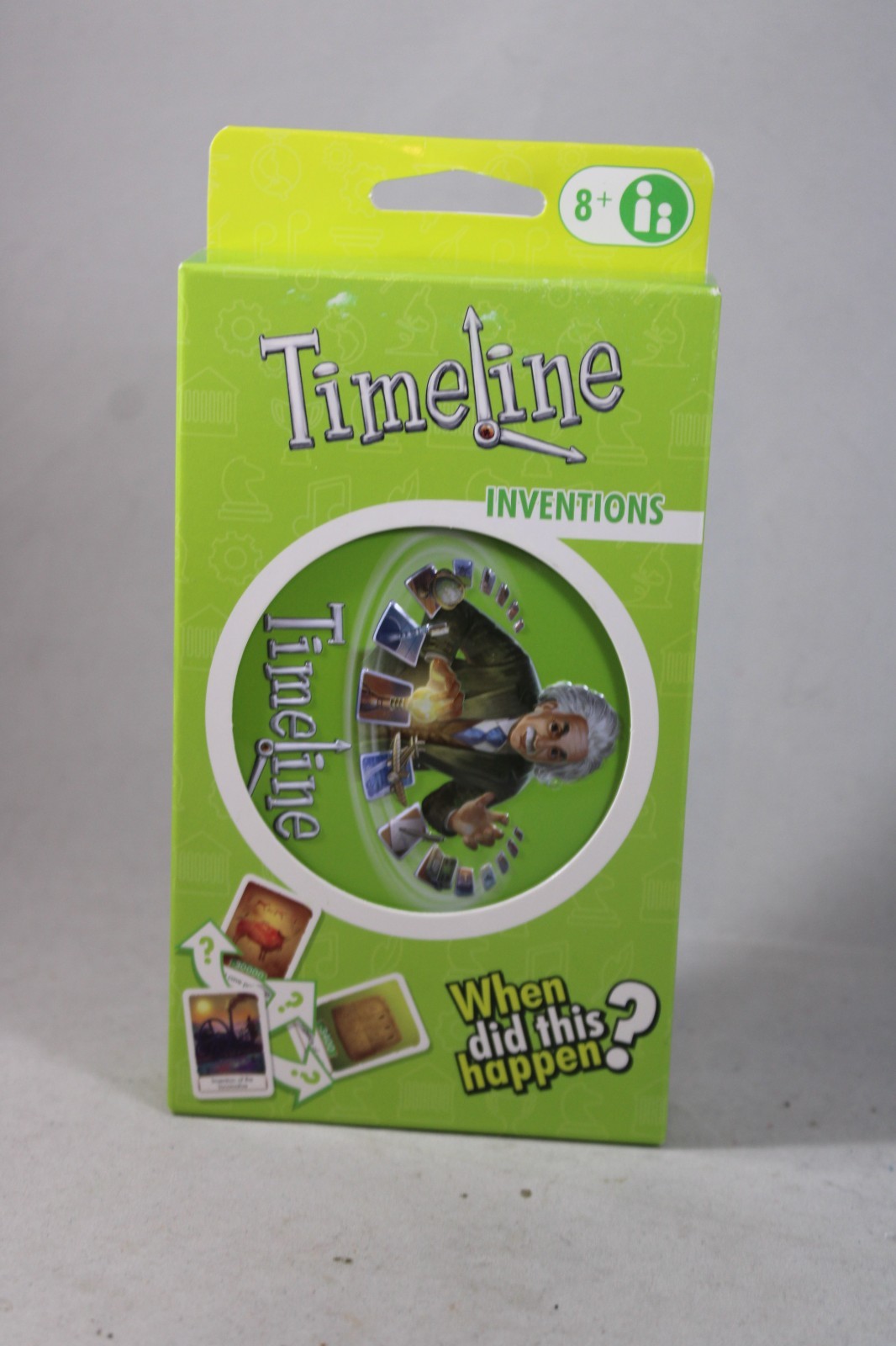 Timeline Inventions Card Game Zygomatic Asmodee Frederic Henry Round Tin NEW