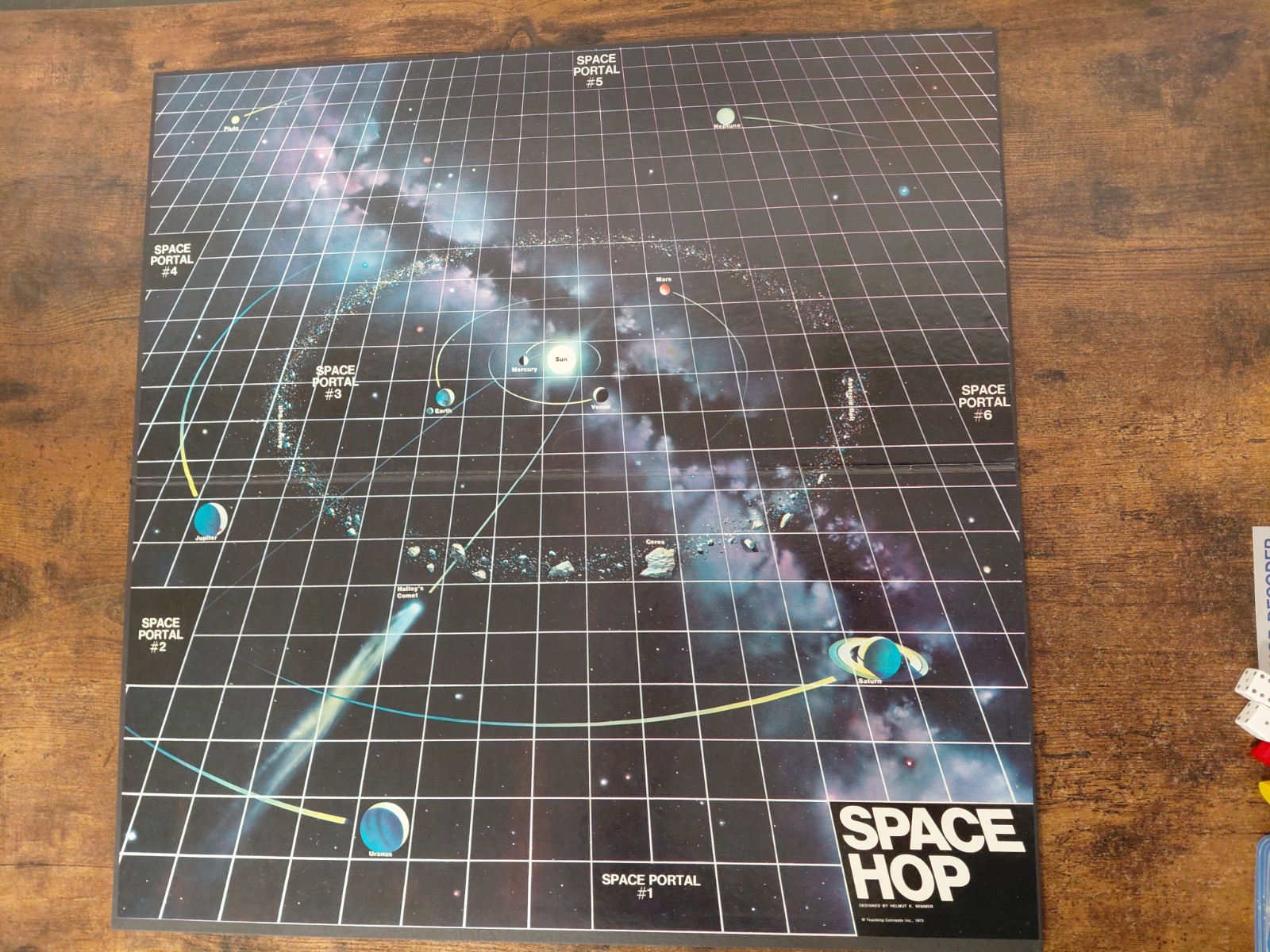 VINTAGE Teaching Concepts Inc. Space Hop Board Game 1973 2-4 Players Age 9-Adult