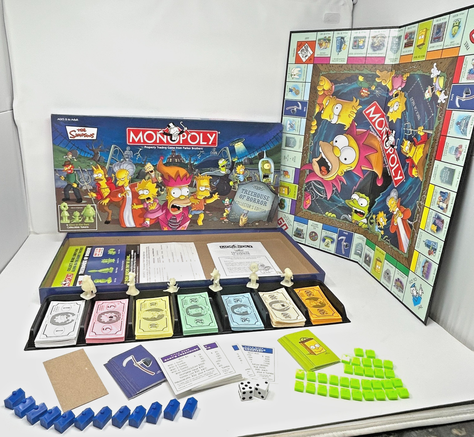 2005 Treehouse Of Horror Monopoly 100% Complete board Game the Simpsons rare