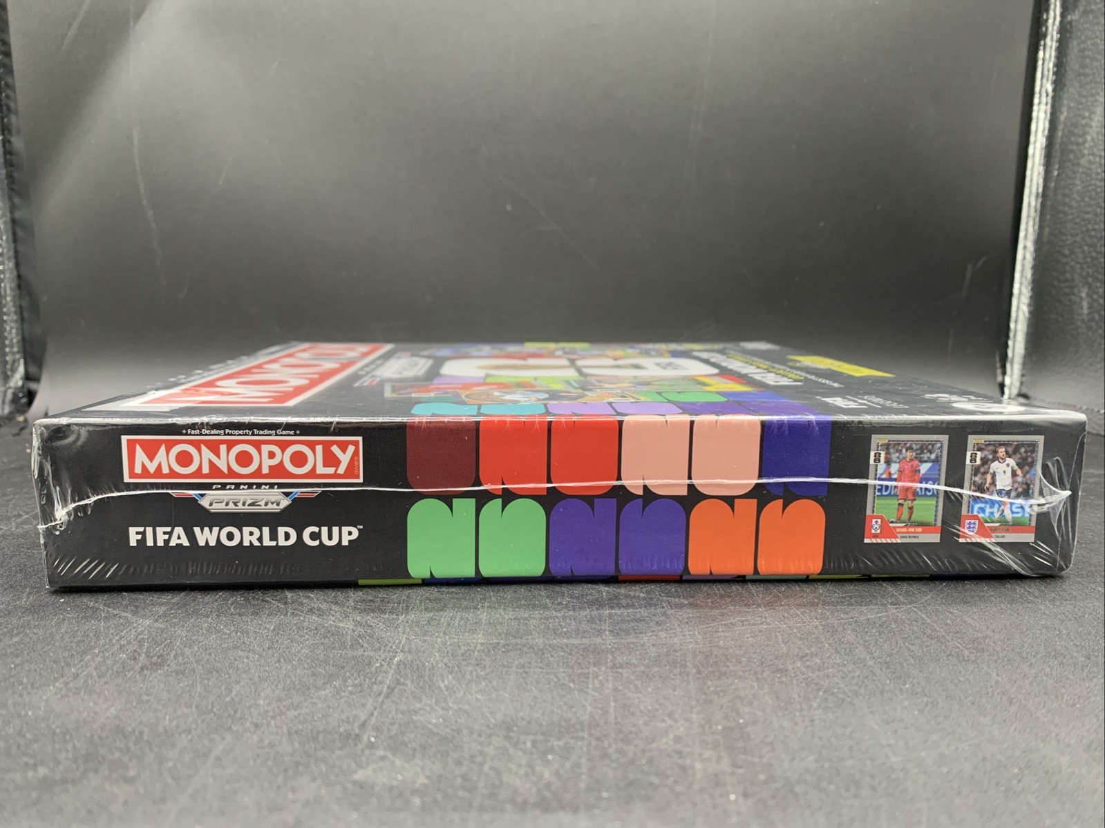 Monopoly Panini Prizm FIFA World Cup Board Game Includes 1 Starter & 2 Prizm Pk