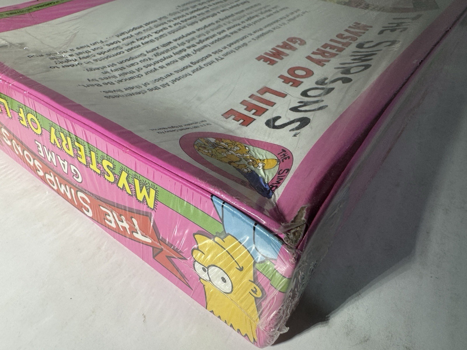 Simpsons Mystery of Life Board Game 1990 Cardinal New Factory Sealed Vintage
