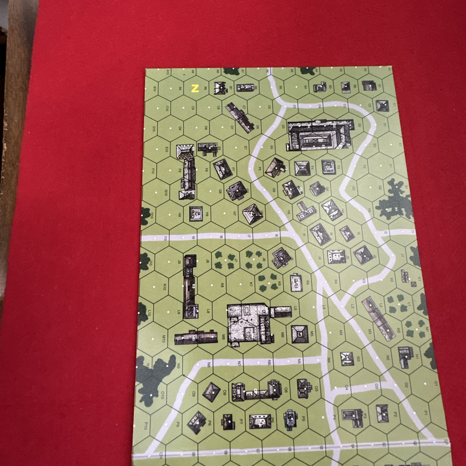 ASL/ Squad Leader Cardstock Map Board Z, by MMP