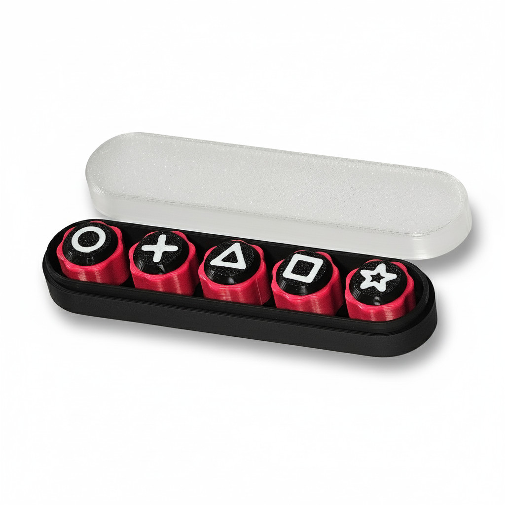 Squid Game Gonggi Jacks Set 5PCS Magenta, Korean Traditional Game