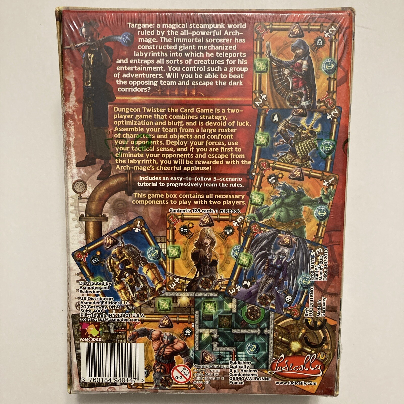 Dungeon Twister: The Card Game By Ludically Christophe Boelinger Brand New