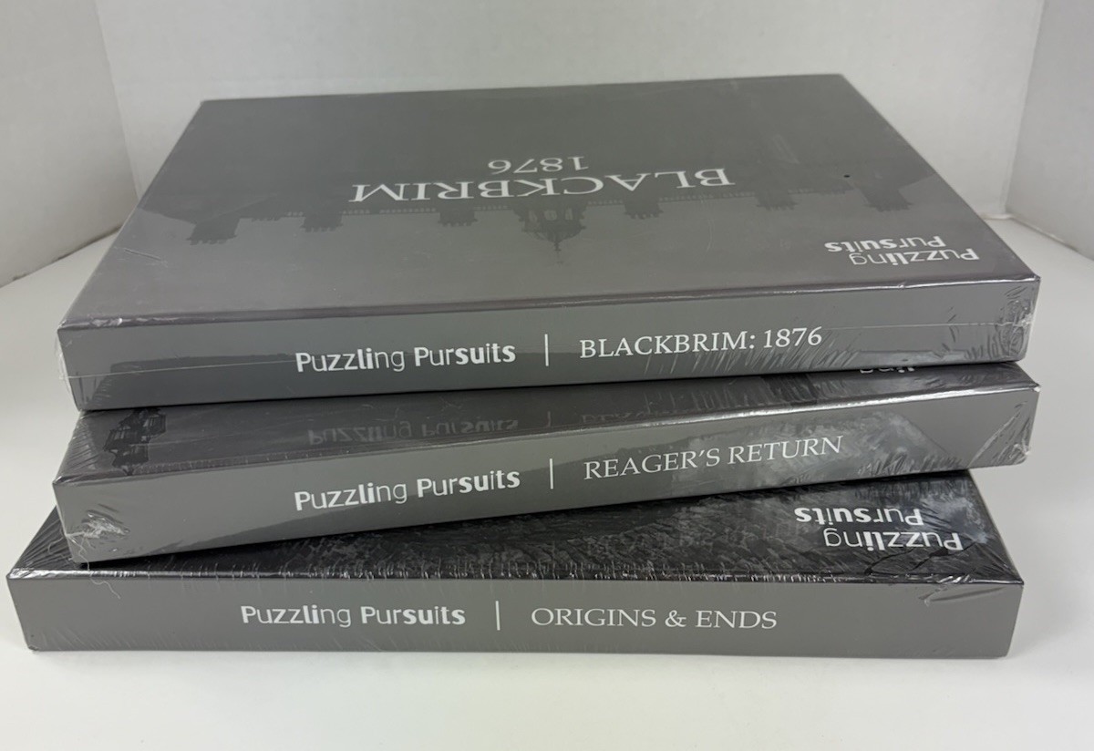 Puzzling Pursuits Blackbrim 1876 + Reagers Return + Origins &Ends 3 Game Trilogy
