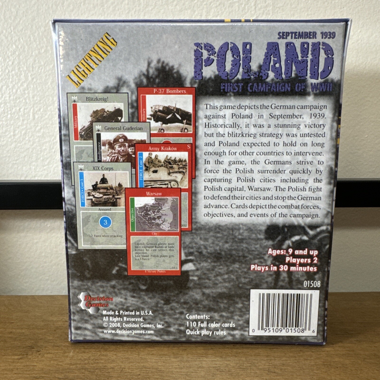 Poland First Campaign Of WWII September 1939 New Sealed Decision Games