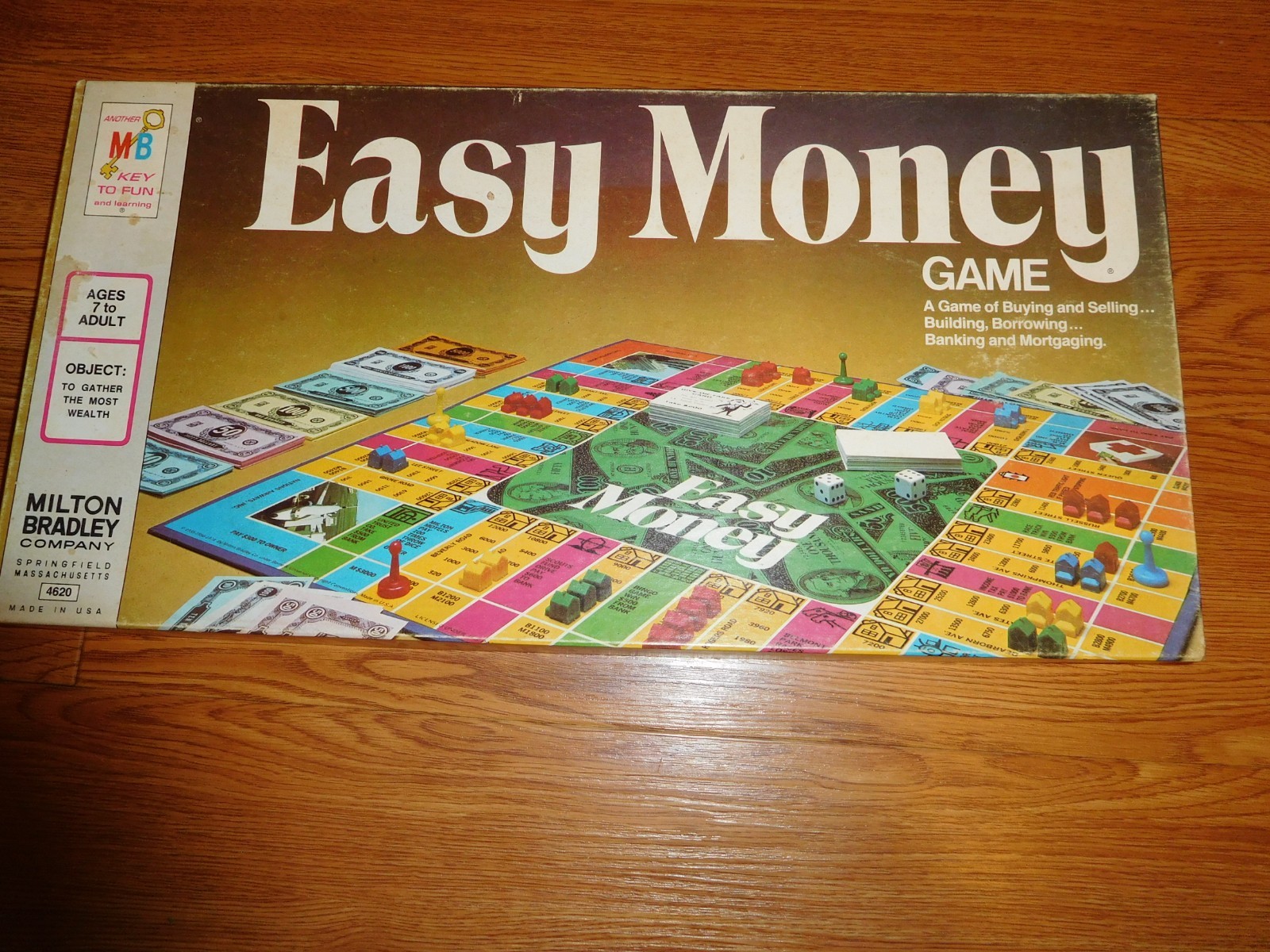 VTG 1974 Milton Bradley Easy Money Board Game #4620 100% Complete