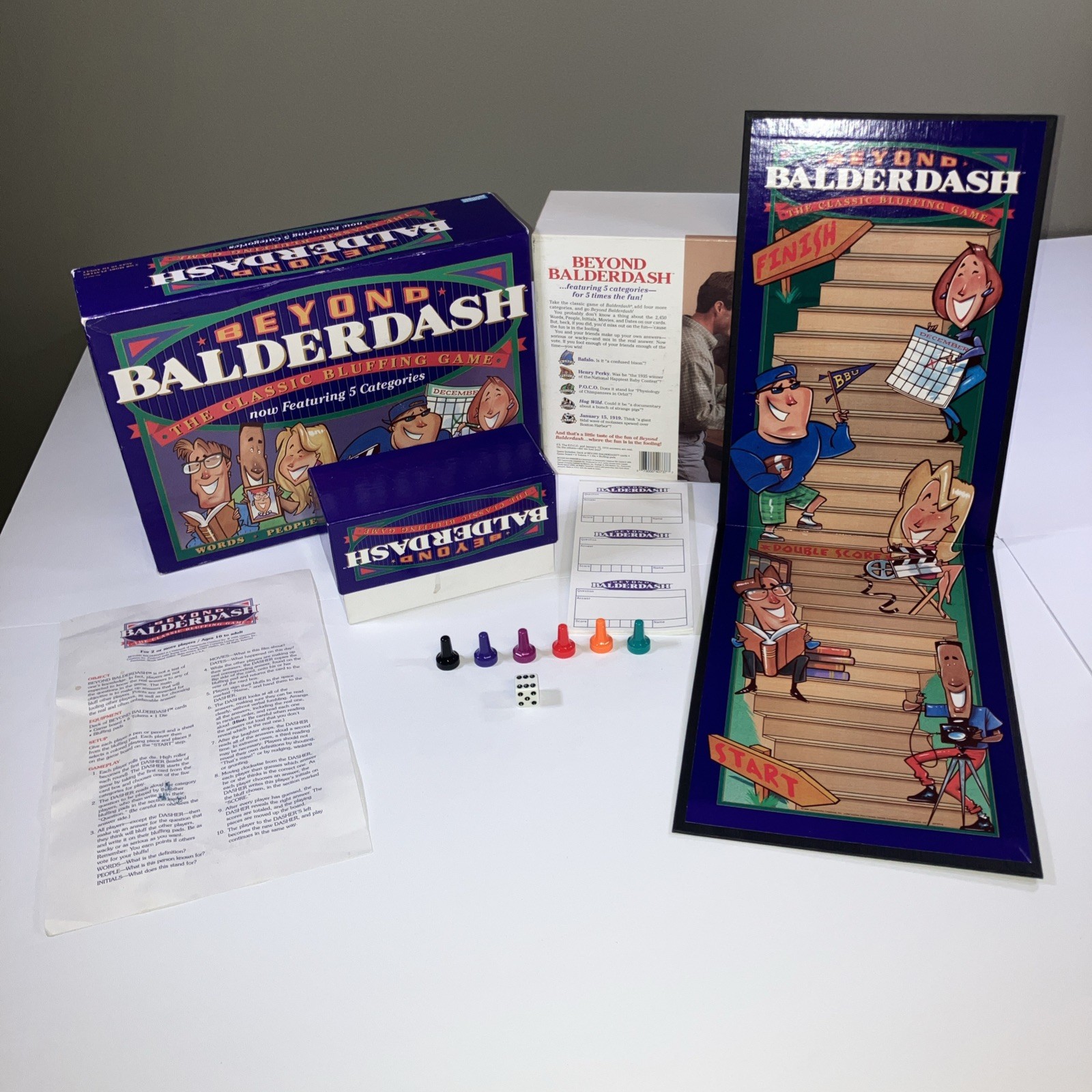 Beyond Balderdash 1997 Classic Board Game by Parker Brothers – 100% Complete –