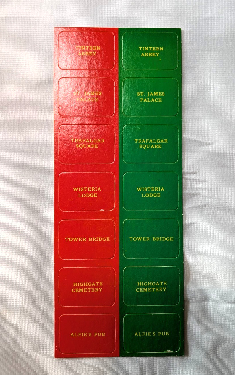 1974 Sherlock Holmes Mystery Board Game Cadaco COMPLETE & UNPUNCHED (h)