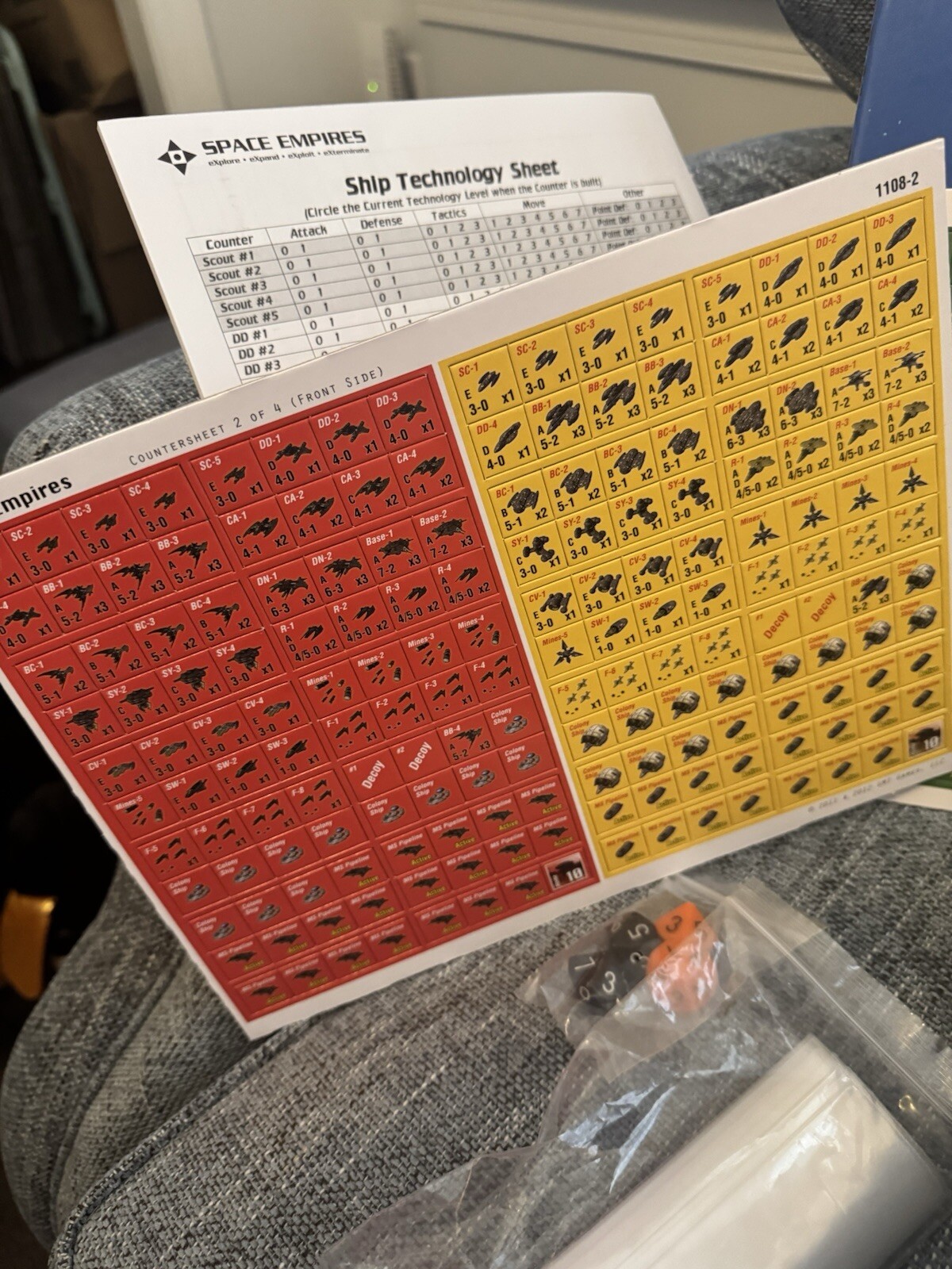 Space Empires 4X (open, unpunched) GMT Games 1108-20