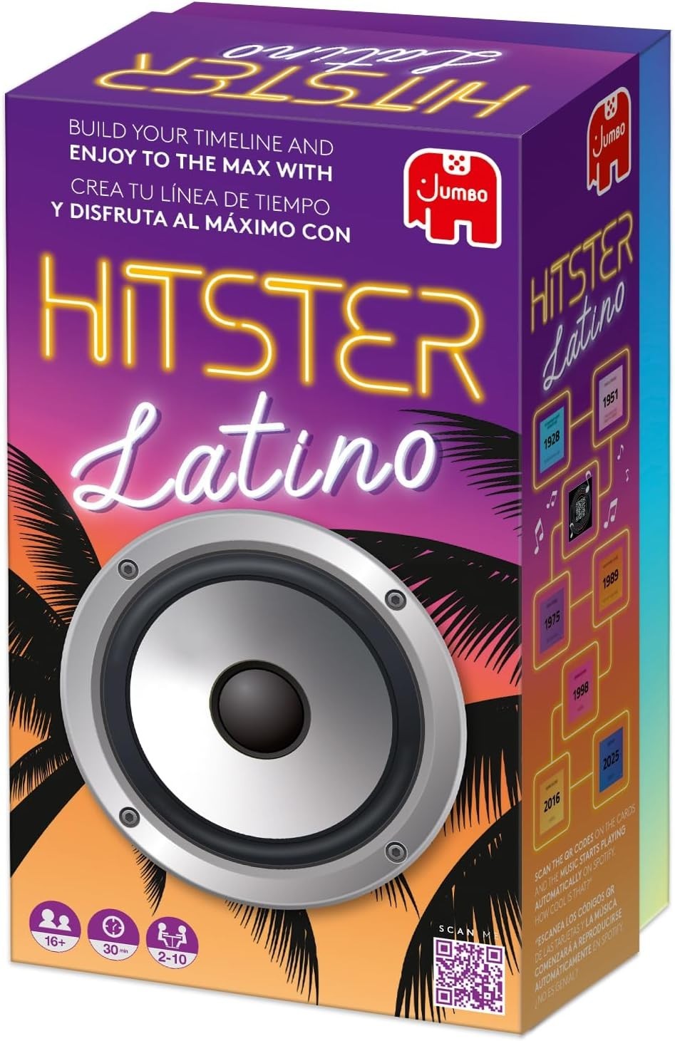 Hitster – Latino, Fun Music Quiz Card Game, 2-10 Players – 300 Latin Music Hi…