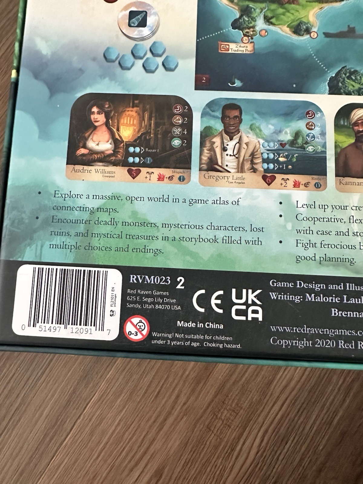 Red Raven Sleeping Gods Board Game Co-op Campaign 1-4 Player Excellent Condition