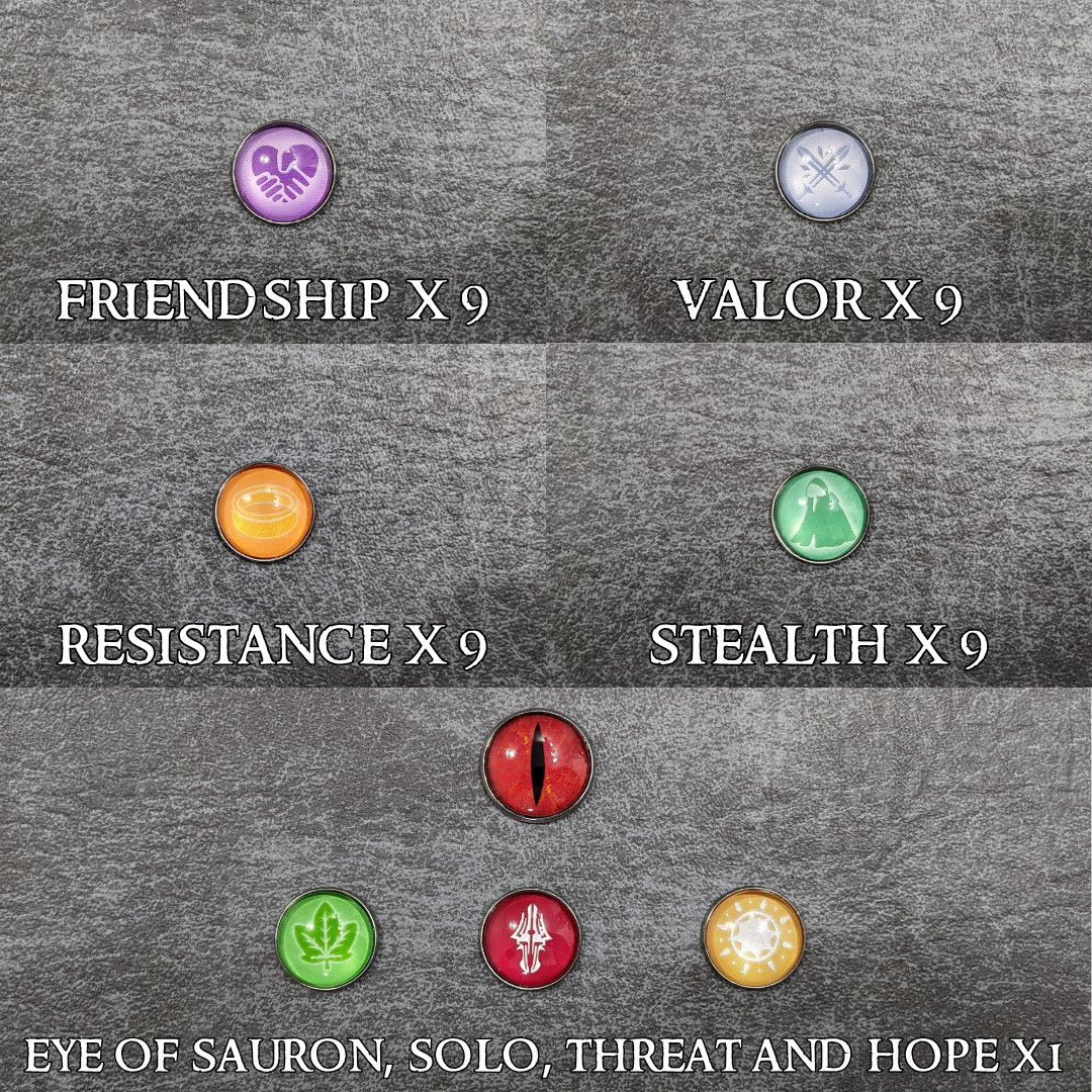 The Lord of the Rings Fate of the Fellowship Inspired Unofficial Tokens