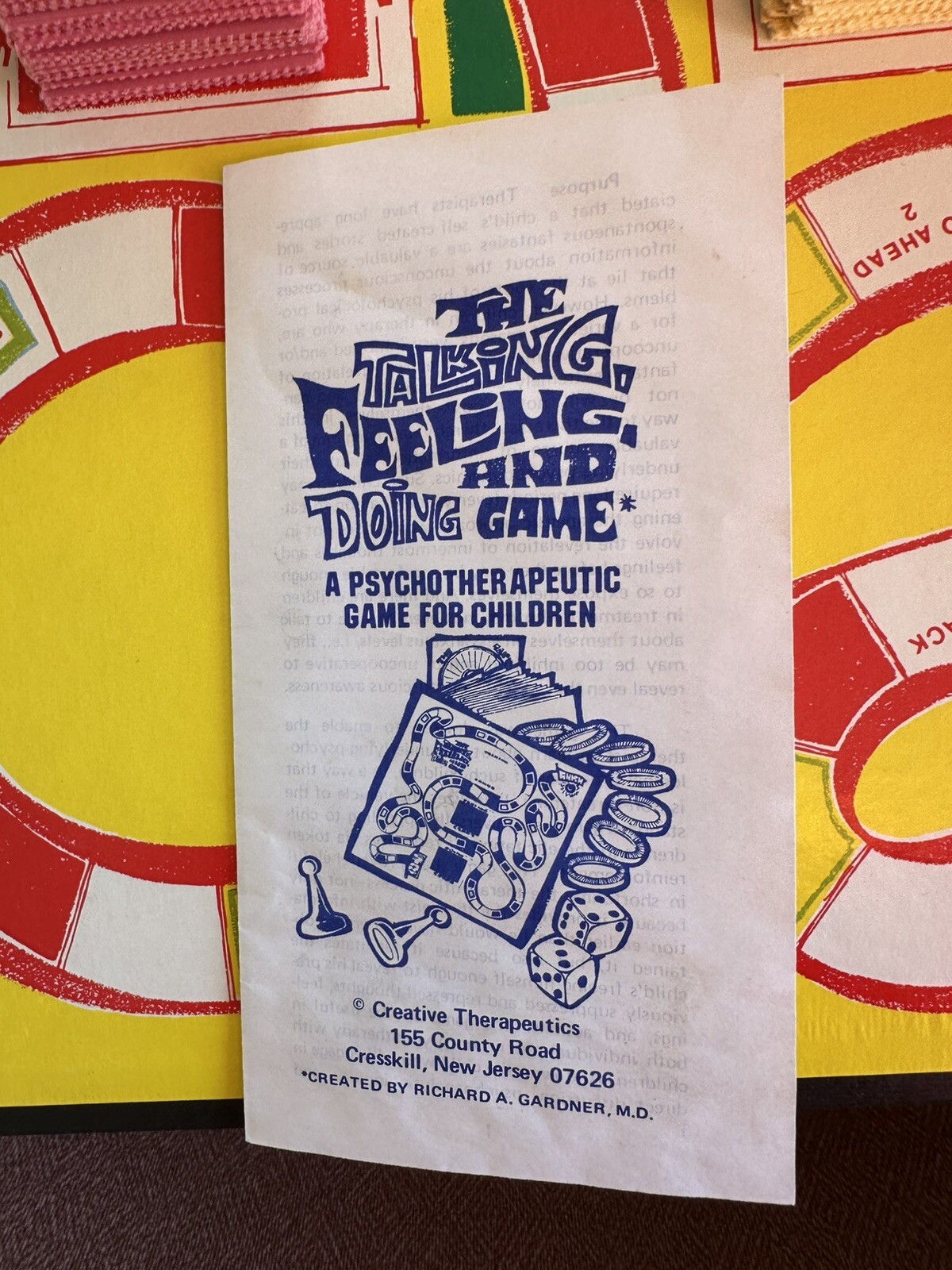 VTG Game The Talking Feeling And Doing Children’s Psychotherapeutic Therapy 1973