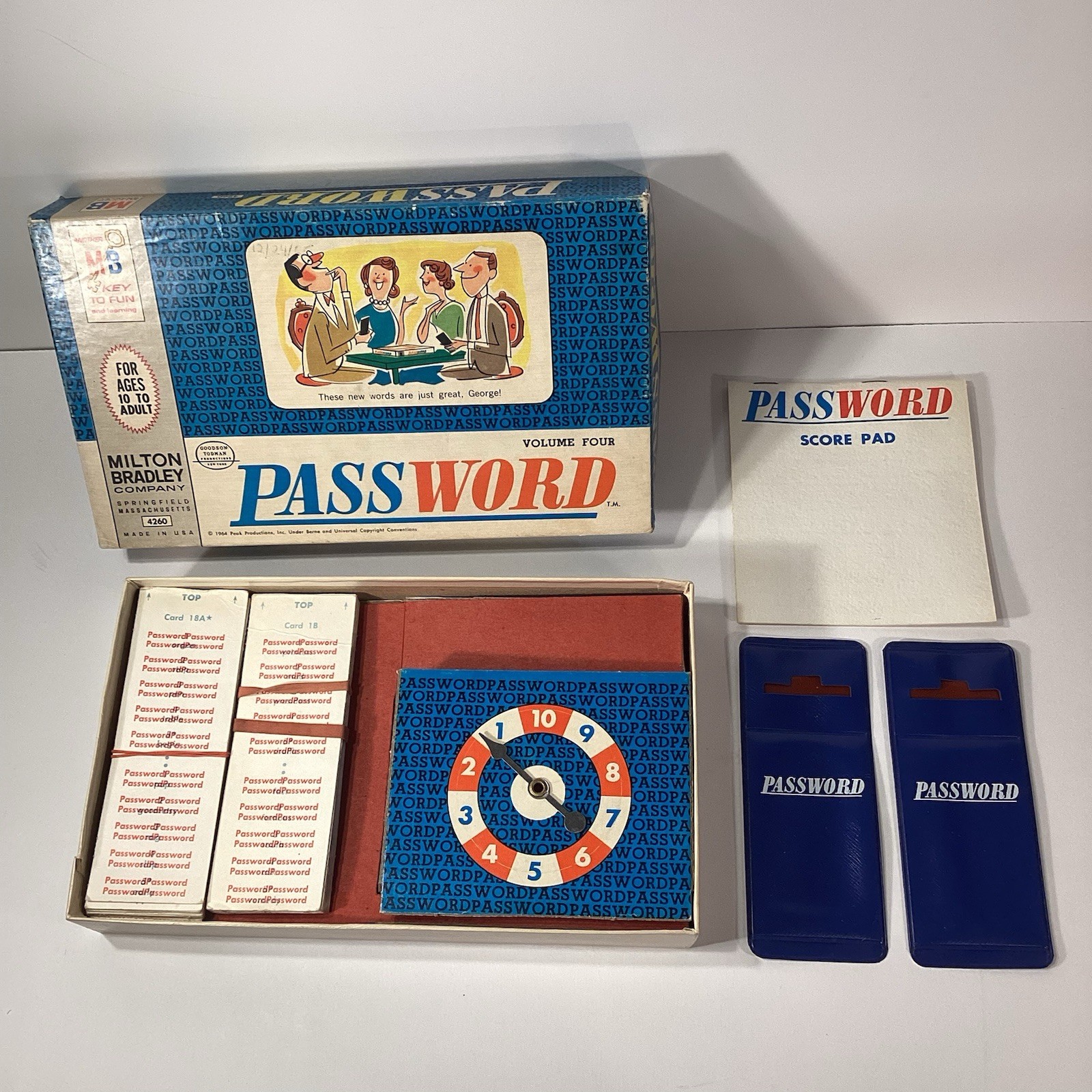 VINTAGE Password Volume 4 COMPLETE Milton Bradley 1964 4260