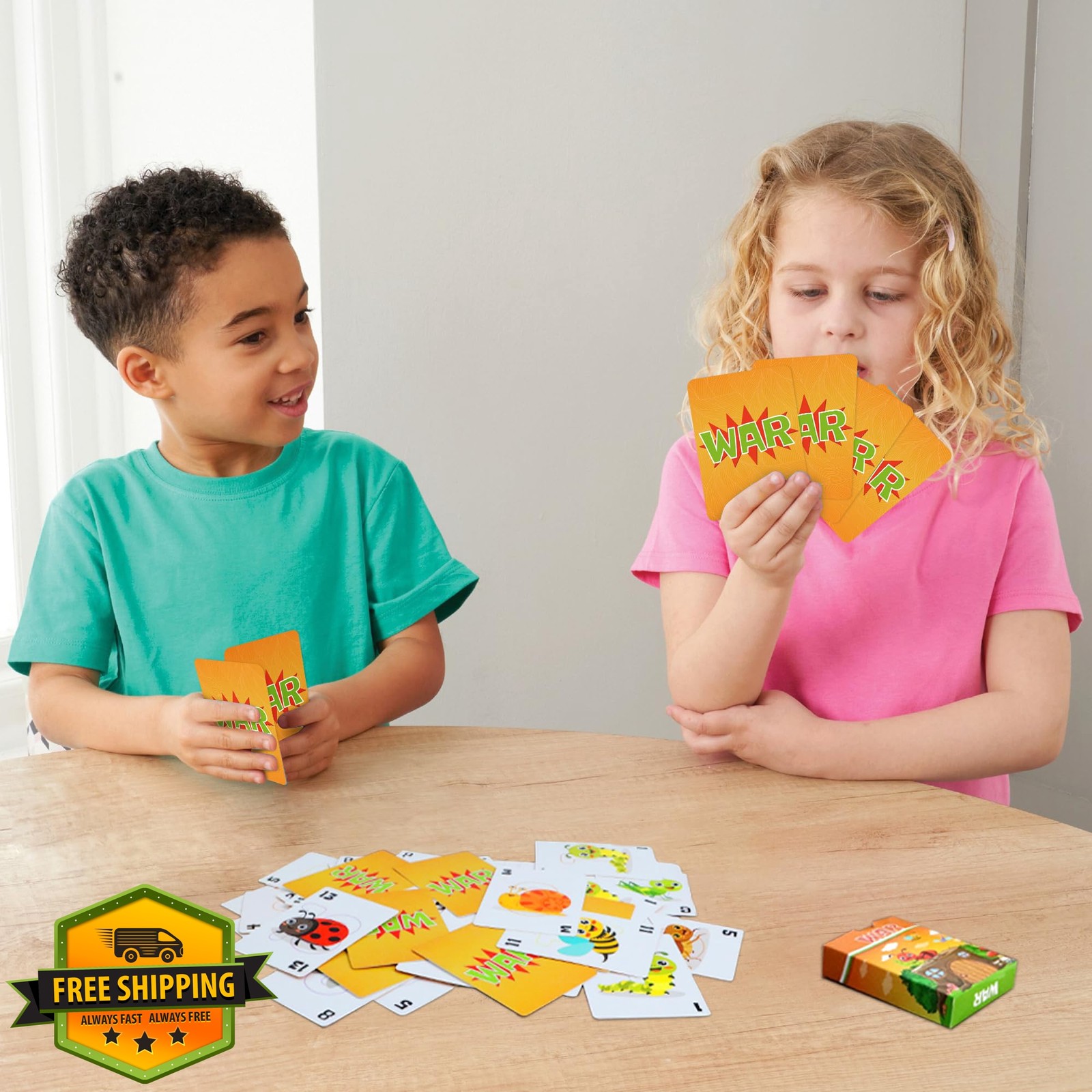 Etyishe Card Game 2 Decks Crazy 8s War Kids Adults