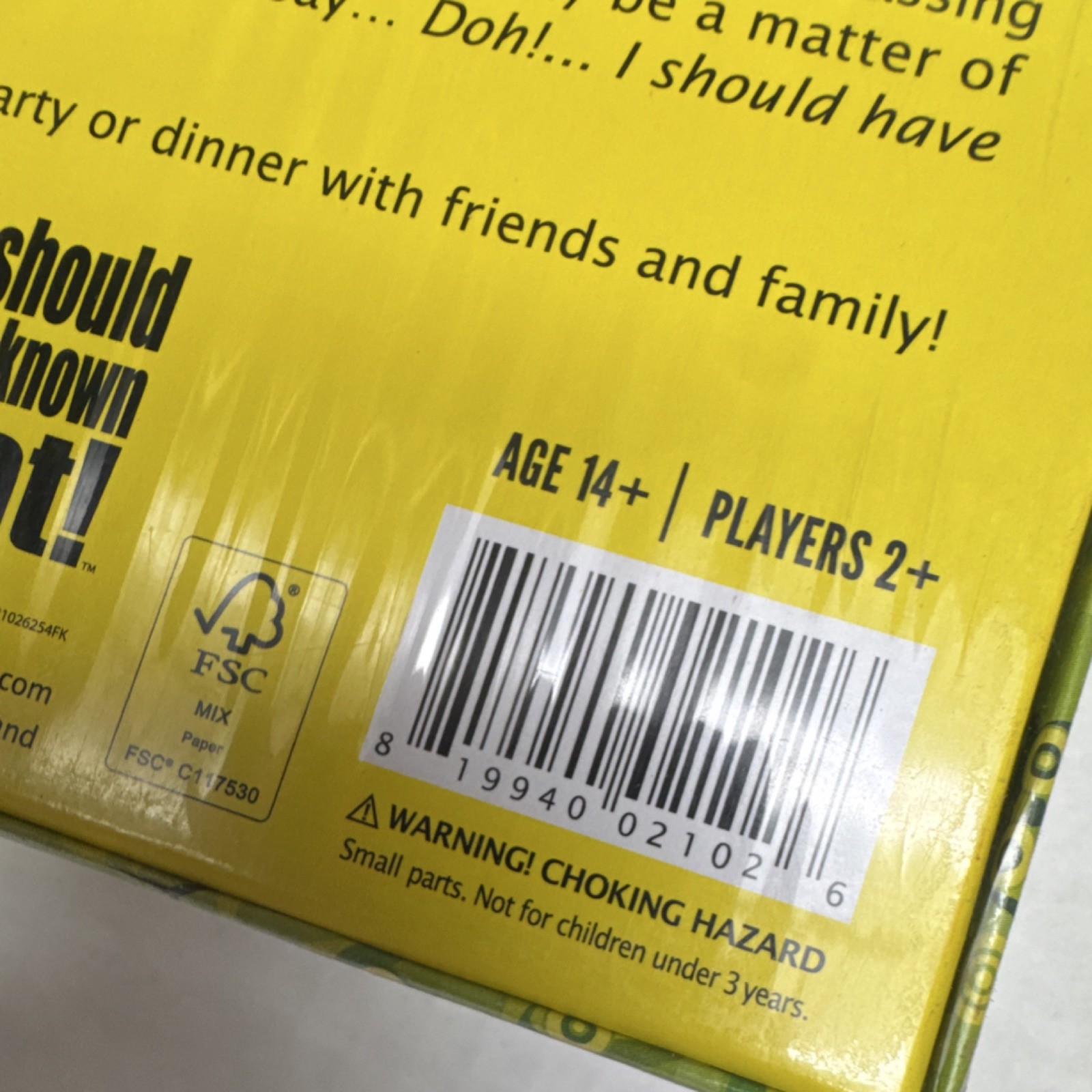 Hygge Games I Should Have Known That! Trivia Card Game 2+ Players Age 14+