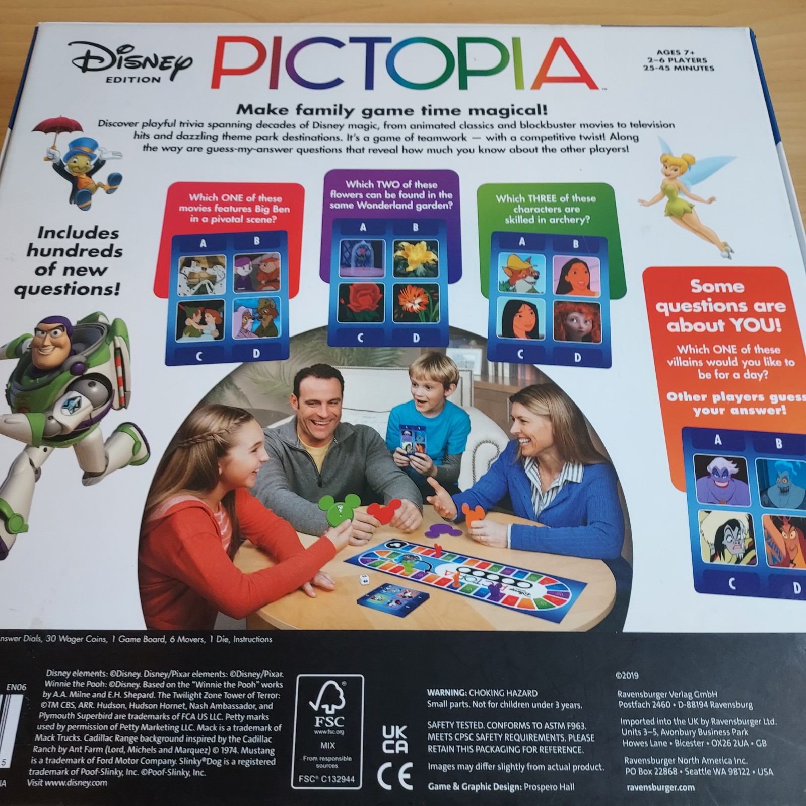 Pictopia Disney Edition The Ultimate Picture Trivia Family Game Ravensburger