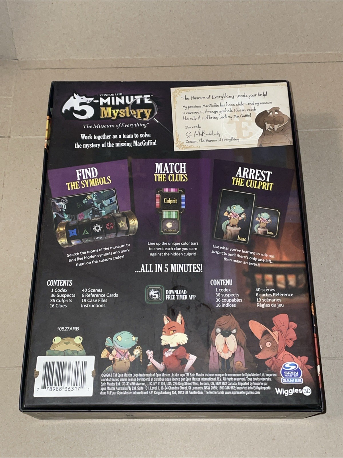 5-Minute Mystery | The Museum of Everything | Ages 8+ | 1-6 Players | COMPLETE