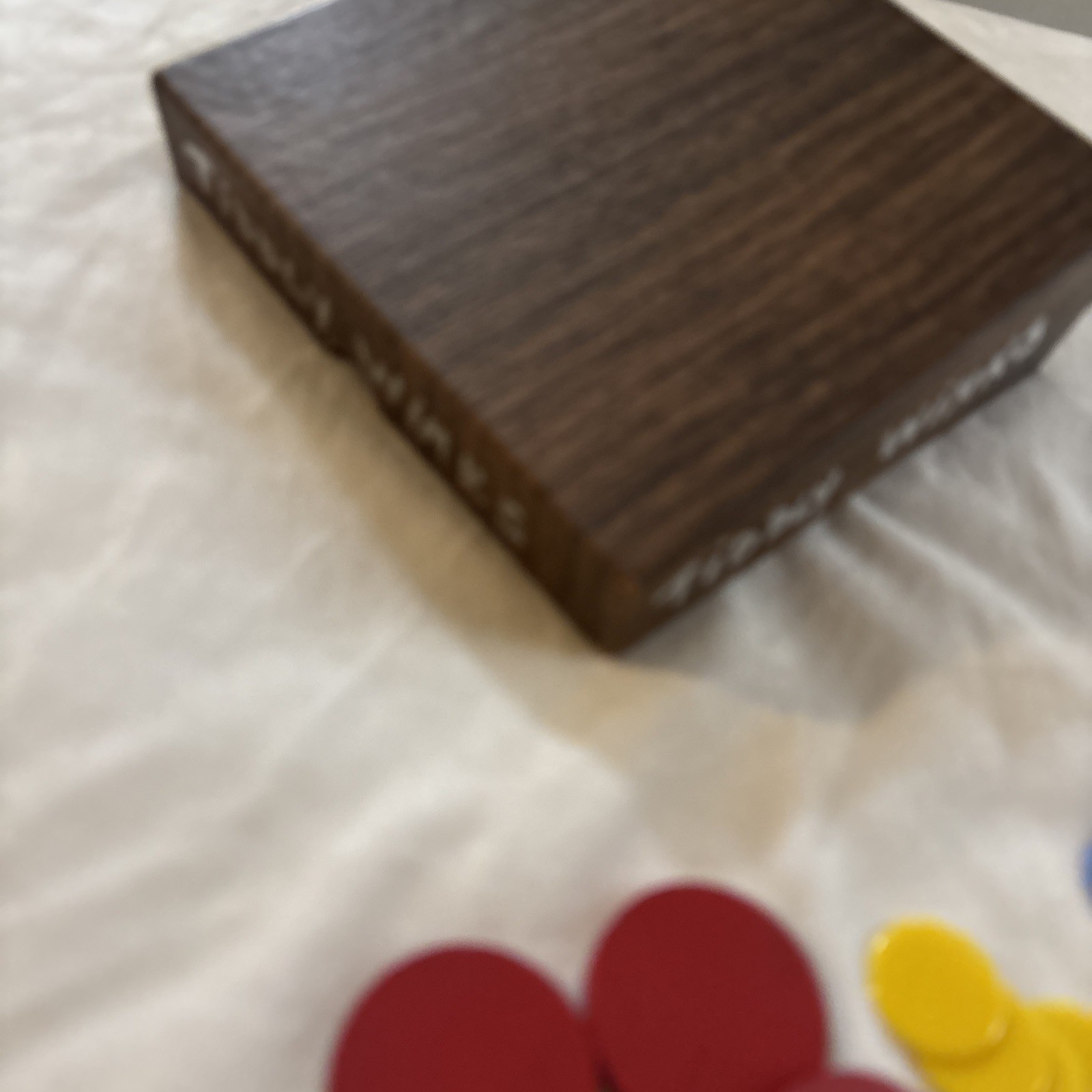 Vintage Tiddly Winks The Drueke Co. No 1998 American Walnut Wood