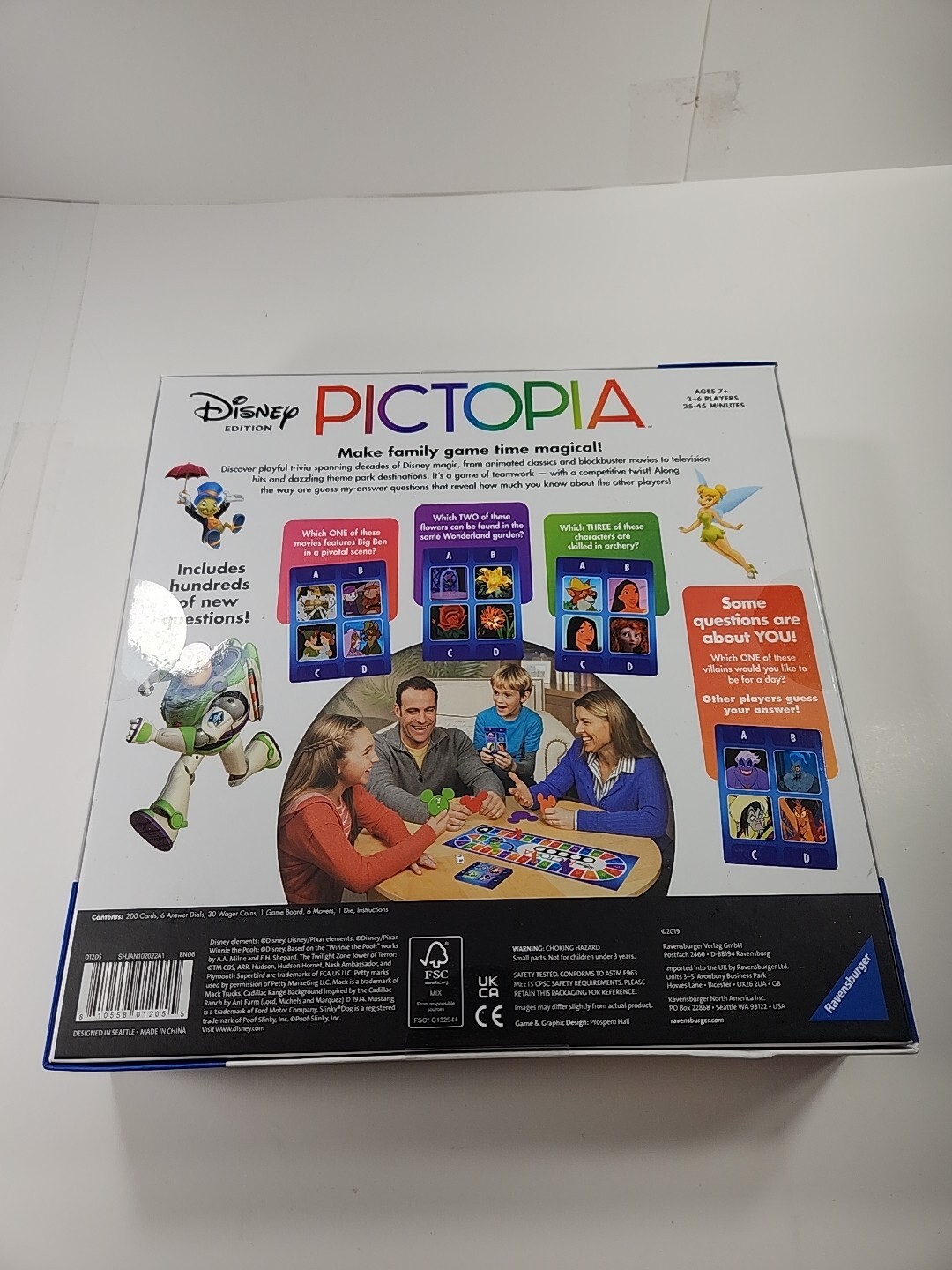 Pictopia: Disney Edition Trivia Board Game Family 1000+ Questions NEW SEALED