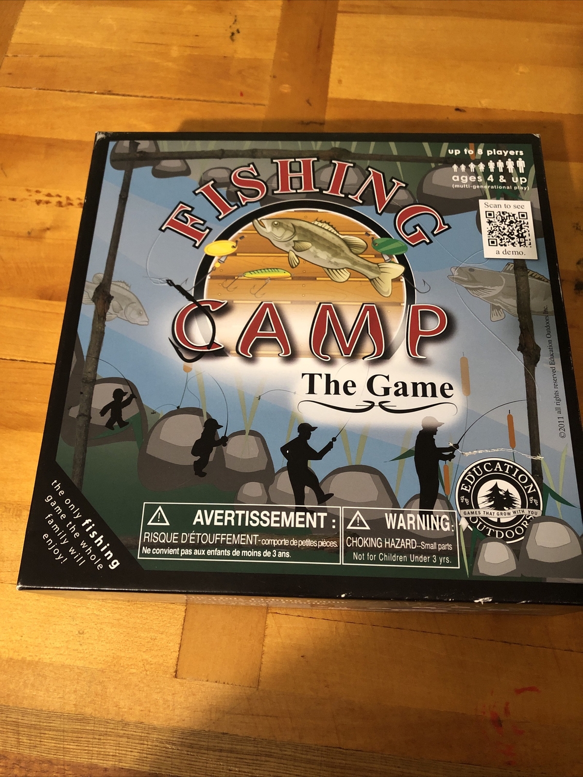 FISHING CAMP THE GAME 100% Complete 2011 4 Levels 2-8 Players Age 4 to Adult
