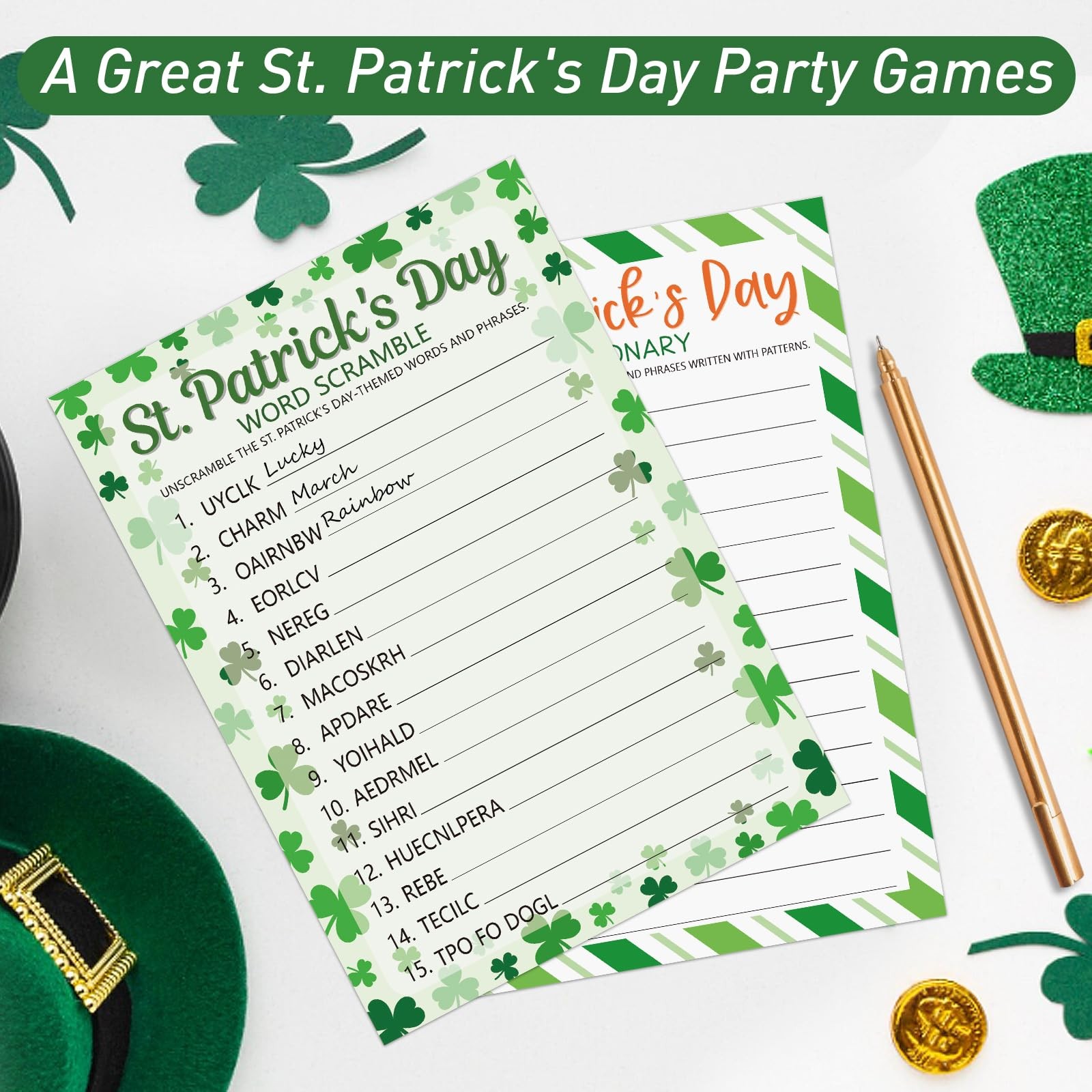 St. Patrick’s Day Party Games for Adults Family Office Large Groups, Saint Patri