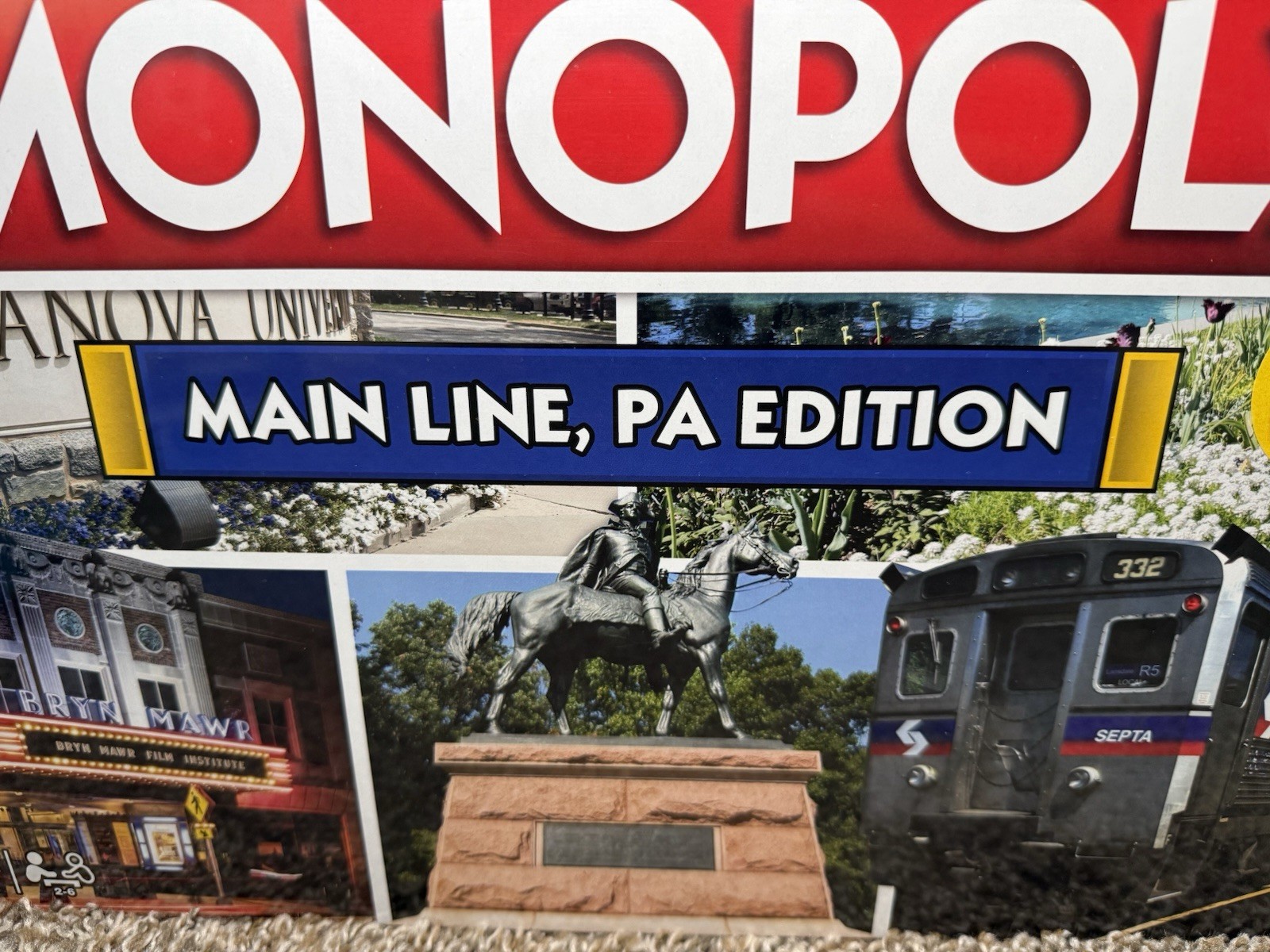 Monopoly Main Line PA Edition Board Game Sealed New Top Trumps Exclusive