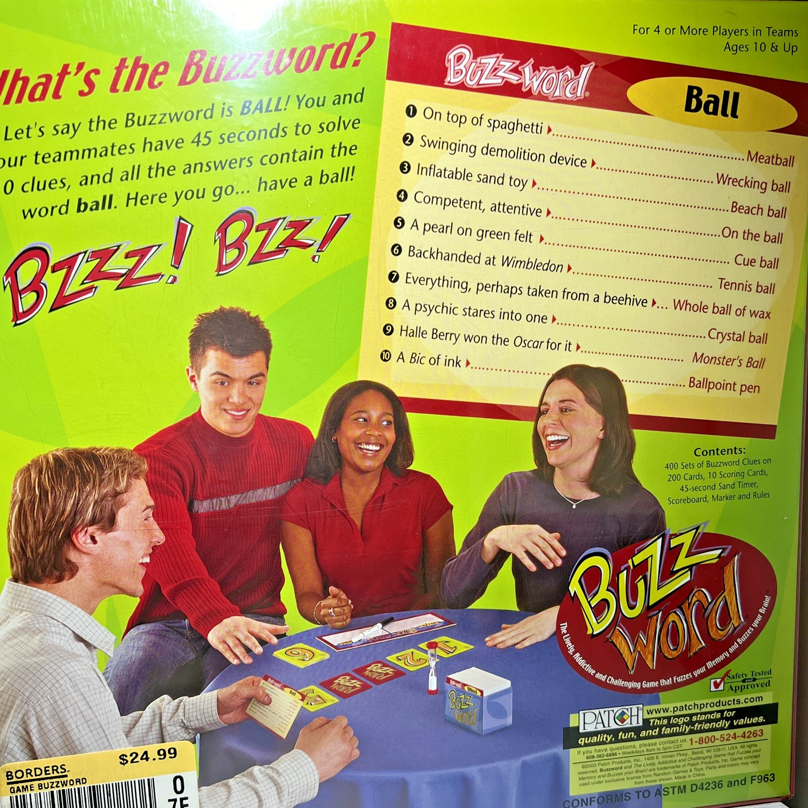 Buzz Word Board Game Ages 10 to Adult 2003 New Factory Sealed