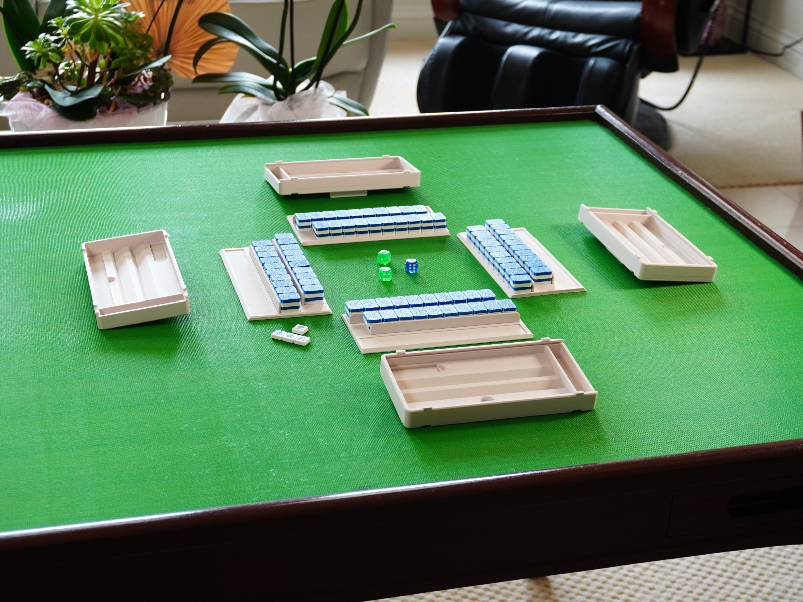 Travel Vietnamese Mahjong 160 Set / Mạt Chược / Mat Chuoc (Green)