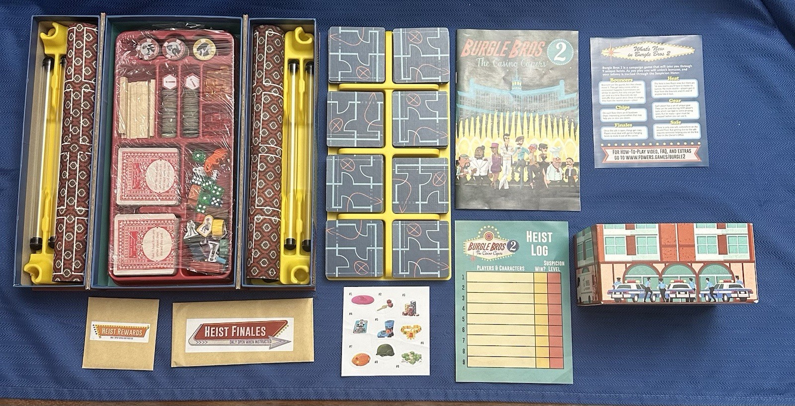 Burgle Bros 2: The Casino Capers Board Game Family Night Fowers 2020 Open Box