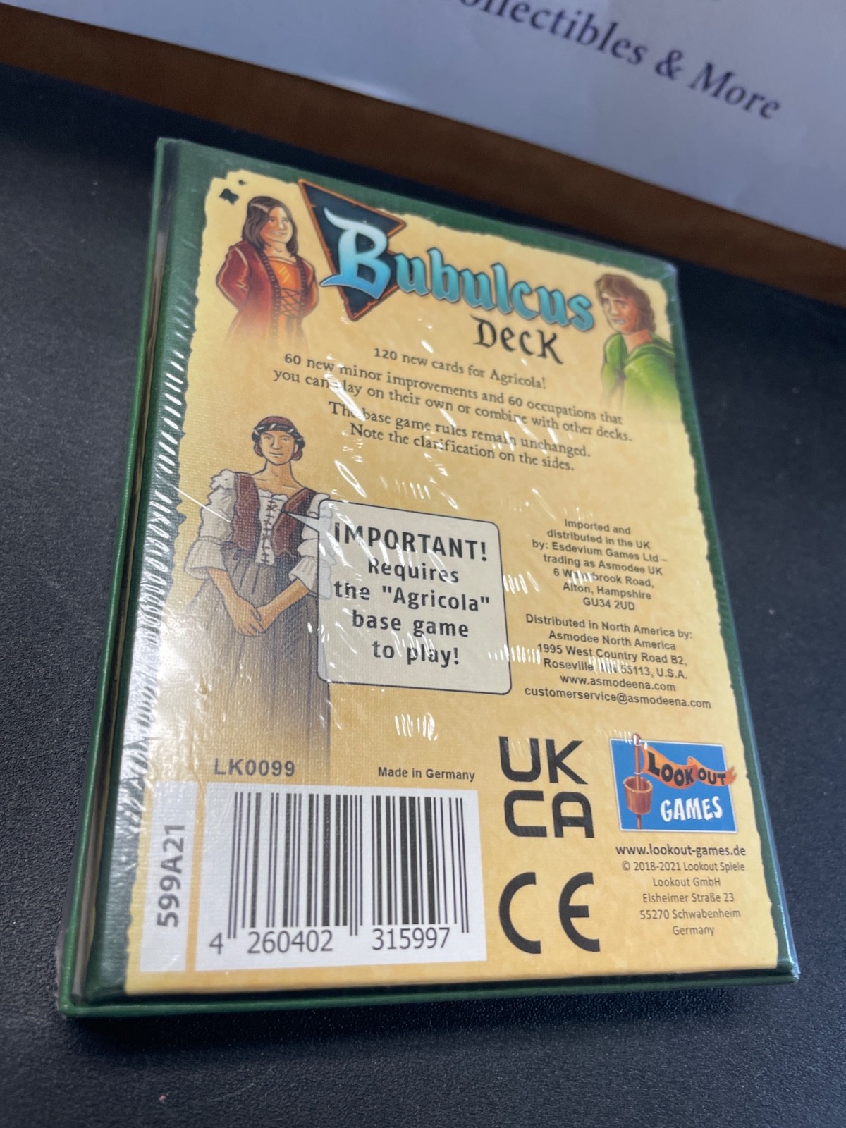 Lookout Games Rosenberg Agricola Expansion Card Deck Bubulcus 2011 Sealed New
