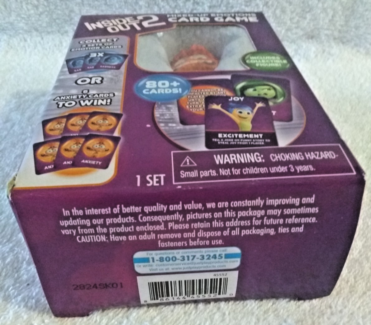 Disney Pixar Inside Out 2 Mixed-Up Emotions Card Game W/ Collectible Figure NEW