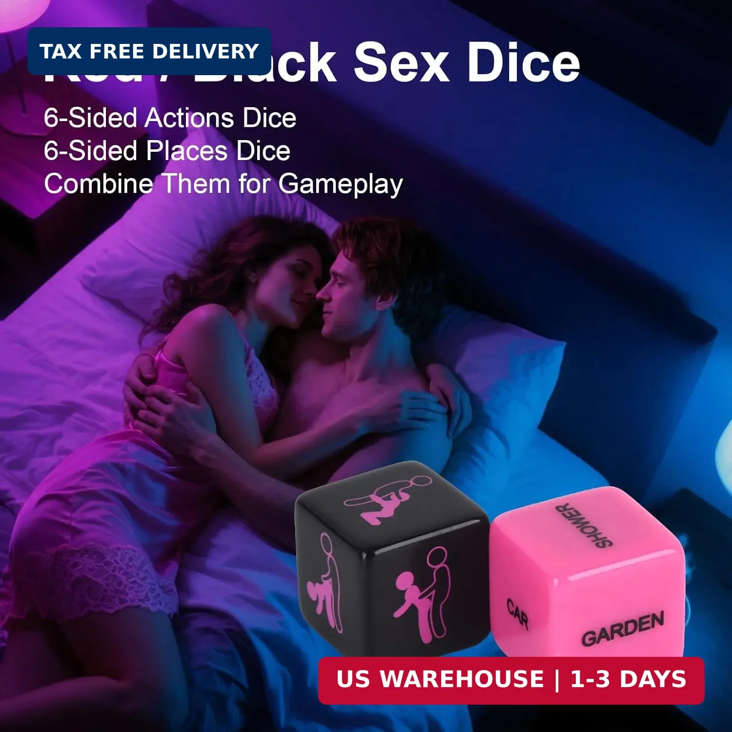 Share Sex Dice Set, Sex Game Positon Dice Adult Dice Game for Date Night Positio