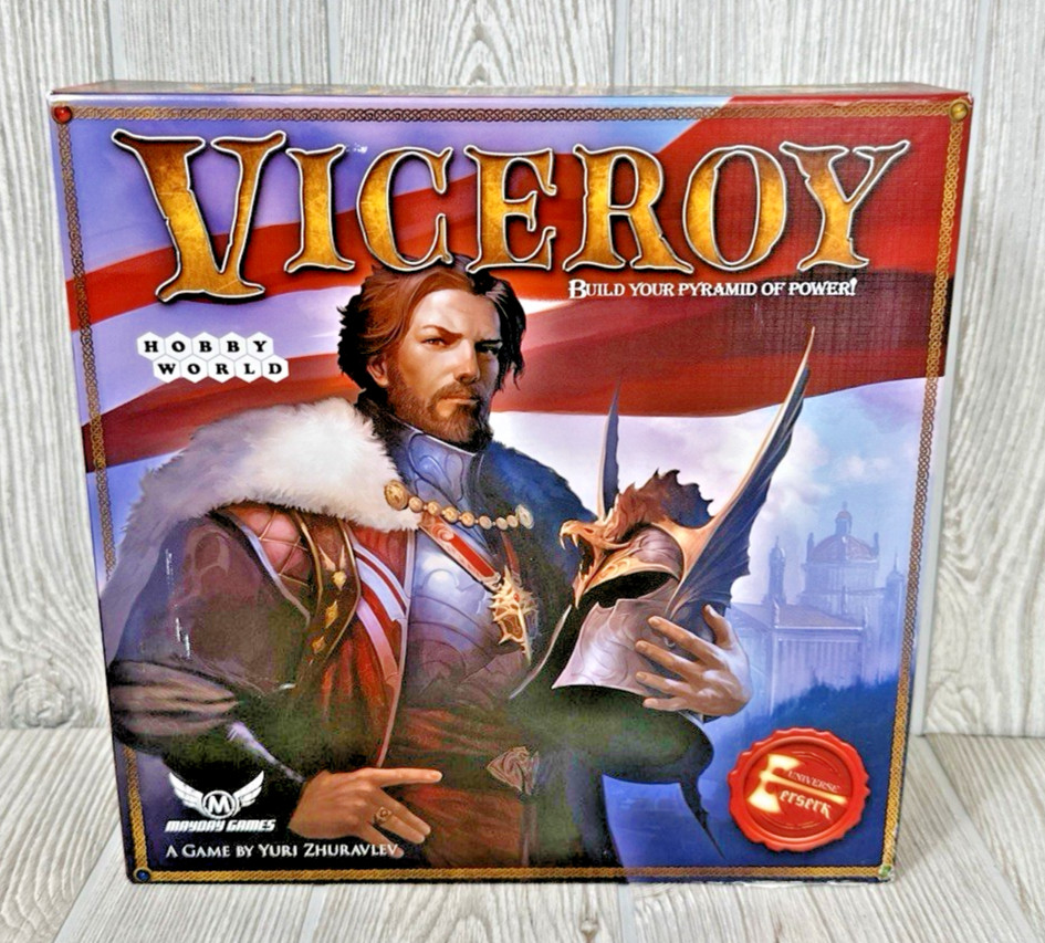Viceroy Board Game Hobby World Unpunched Cards Sealed Cards Strategy COMPLETE