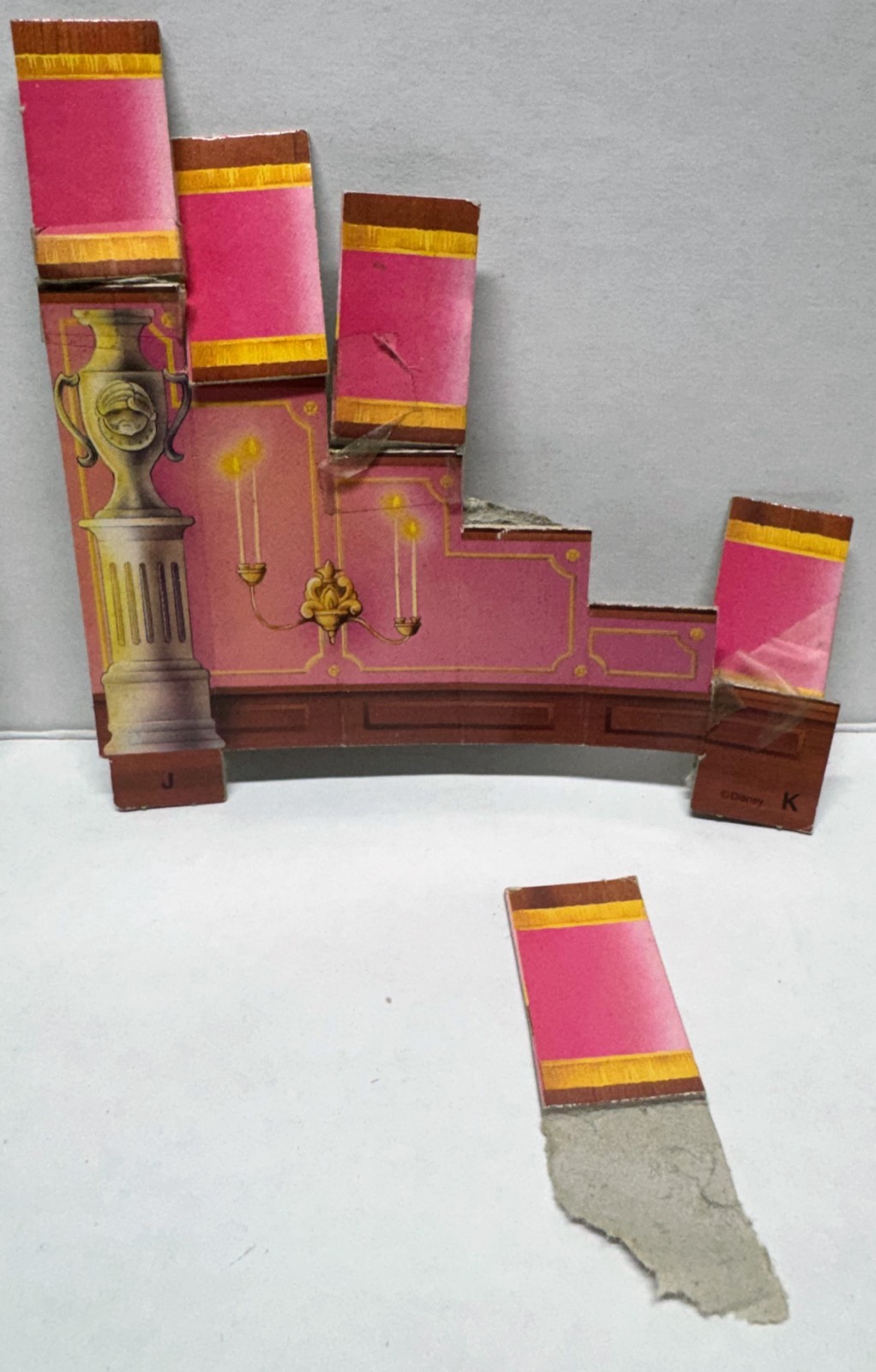 Vintage 1991 Disney Beauty and the Beast 3-D Board Game Milton Bradley #4204 MB